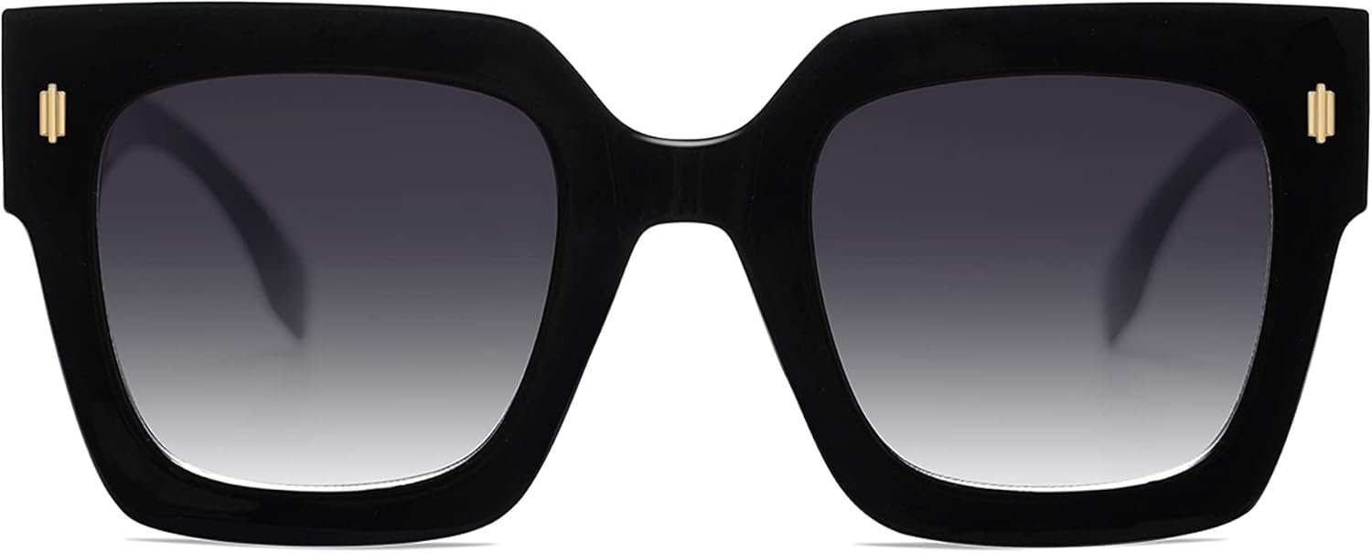 SOJOS Vintage Oversized Square Sunglasses for Women,Retro Womens Luxury Big Large Sun Glasses UV400 SJ2194