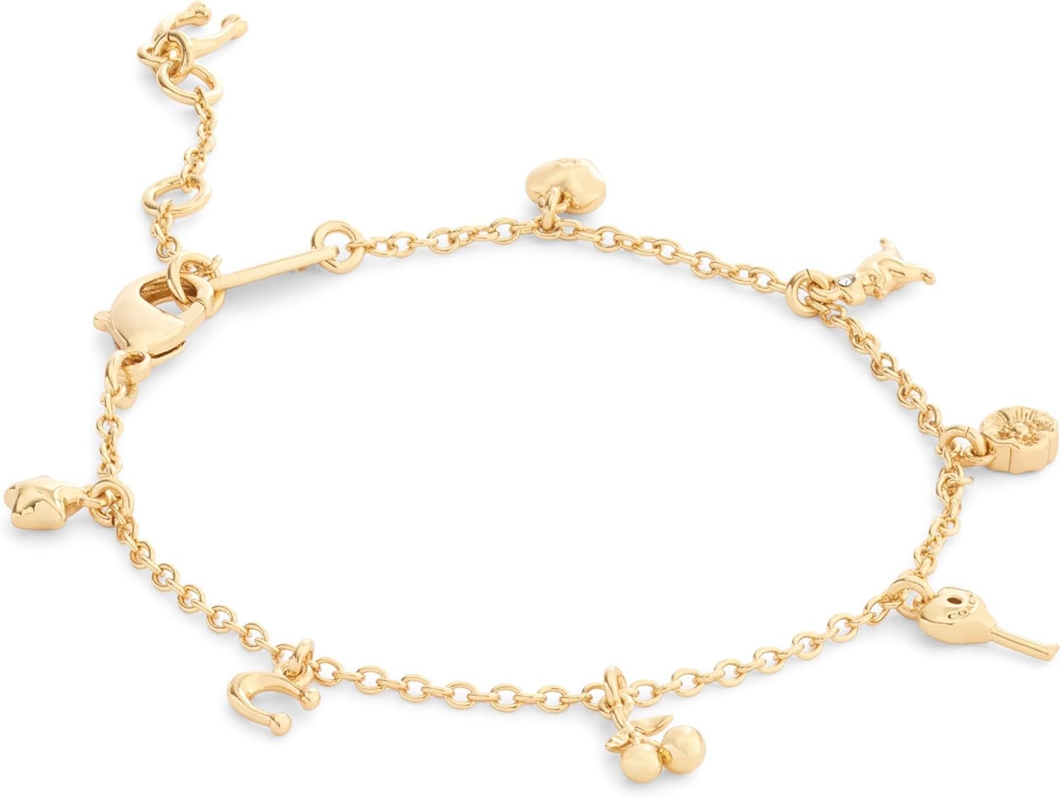 COACH Jewelry Women’s Charming Charms Signature Bracelet