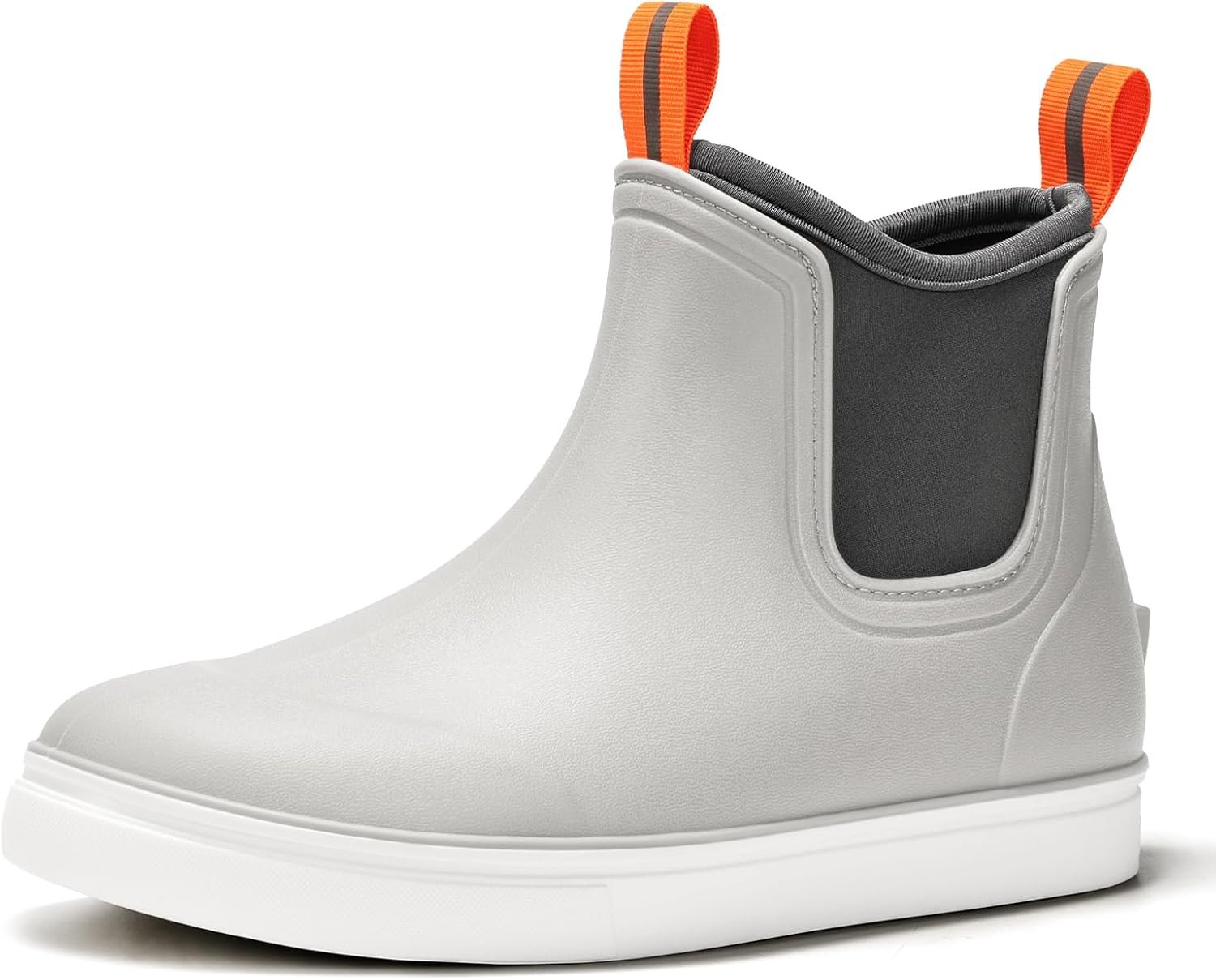 Women’s Deck Boots Waterproof Ankle Rain Boots Outdoor Fishing Garden Boots for Women Anti-Slip Lightweight Comfortable Work Shoes