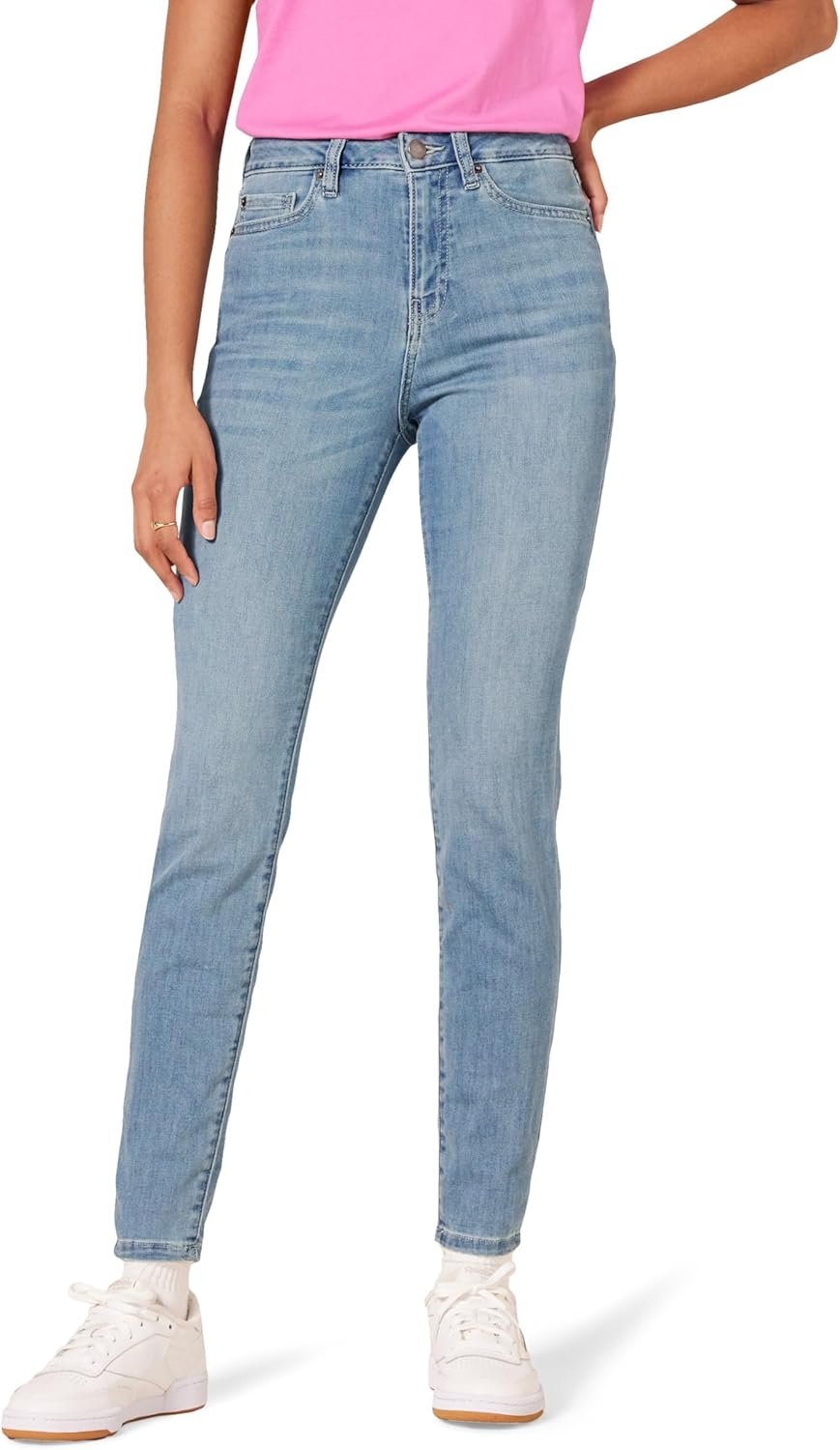 Amazon Essentials Women’s High-Rise Skinny Jean Pants, -Dark Wash