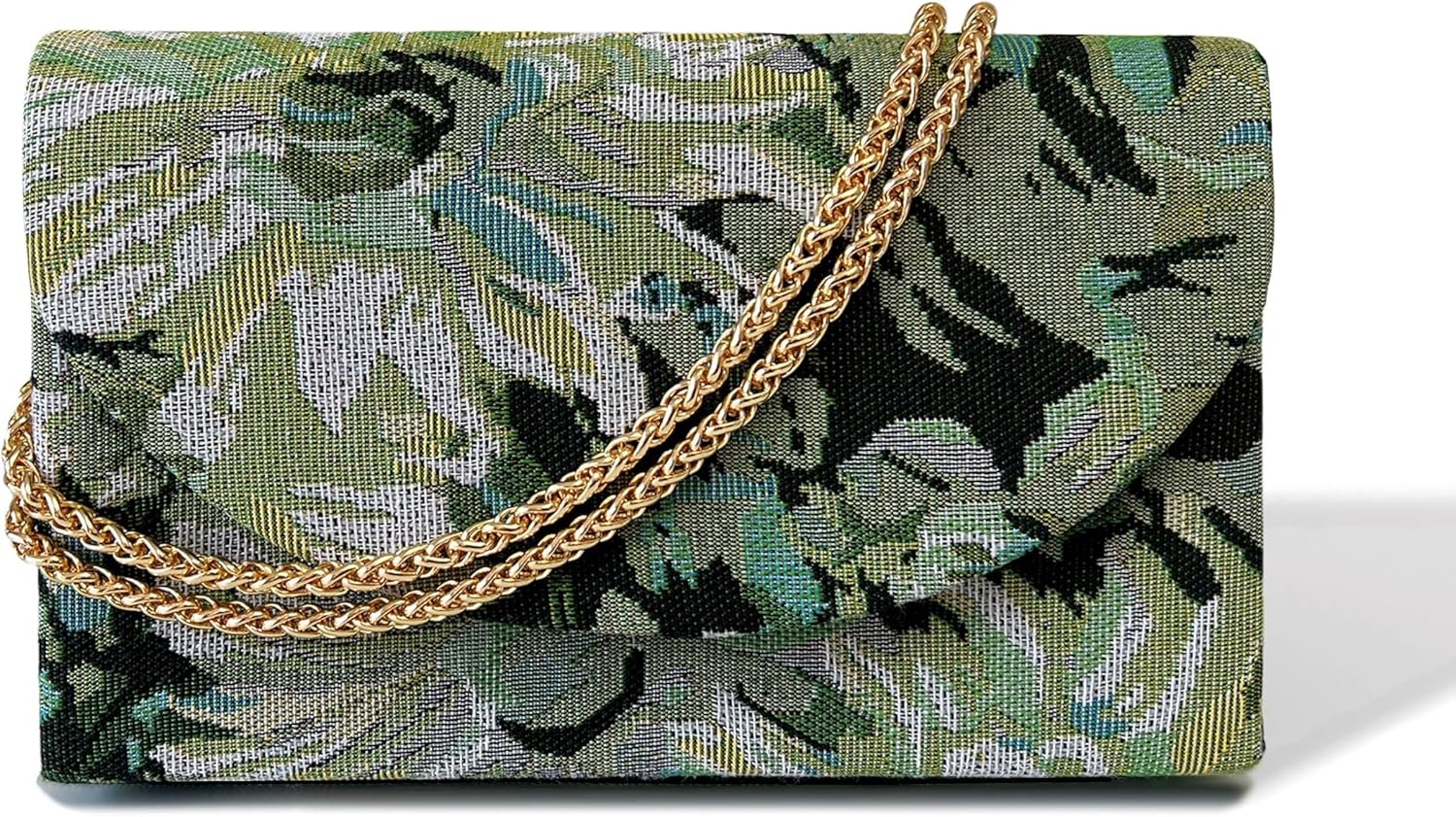 Floral Evening Clutch Purses For Women Cute Embroidery Crossbody Shoulder Handbag For Wedding, Cocktail, Prom & Party