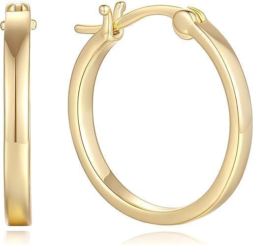 14K Gold Earrings for Women Gold Hoop Earrings for Women Dainty Hoop Earring for Womens Sleek Chic Womens Hoops Earring