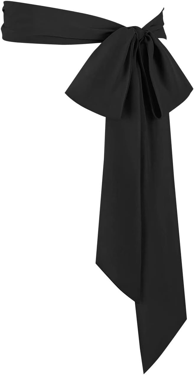 Women’s Long Chiffon Sash Waist Belt For Bridal Wedding Bridesmaid Prom Formal Special Occasion Dresses Belt 3” Wide