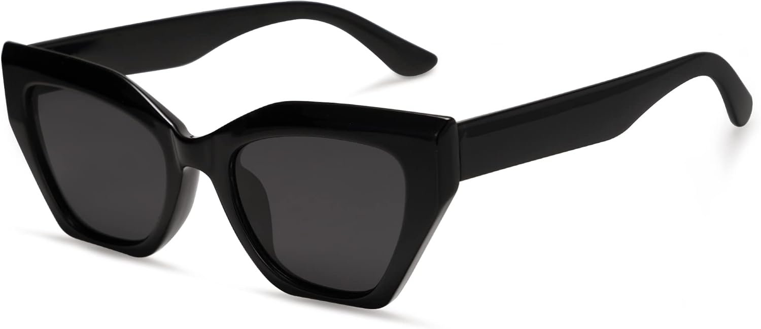 SOJOS Square Cat Eye Polarized Sunglasses for Women Retro Classic Vintage Trendy Cateye Shades Sunnies Gafas de sole SJ2235
