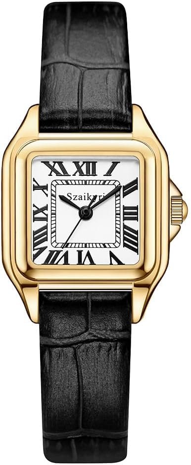 Szaikyri Classic Square Watches for Women with Roman Numerals Ladies Casual Dress Watch