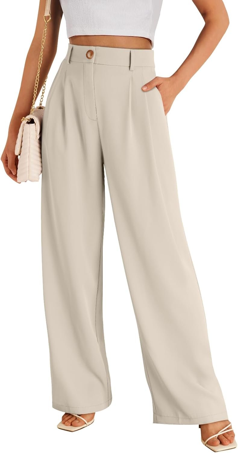 LILLUSORY Wide Leg Dress Pants Women’s High Waisted Dressy Trousers