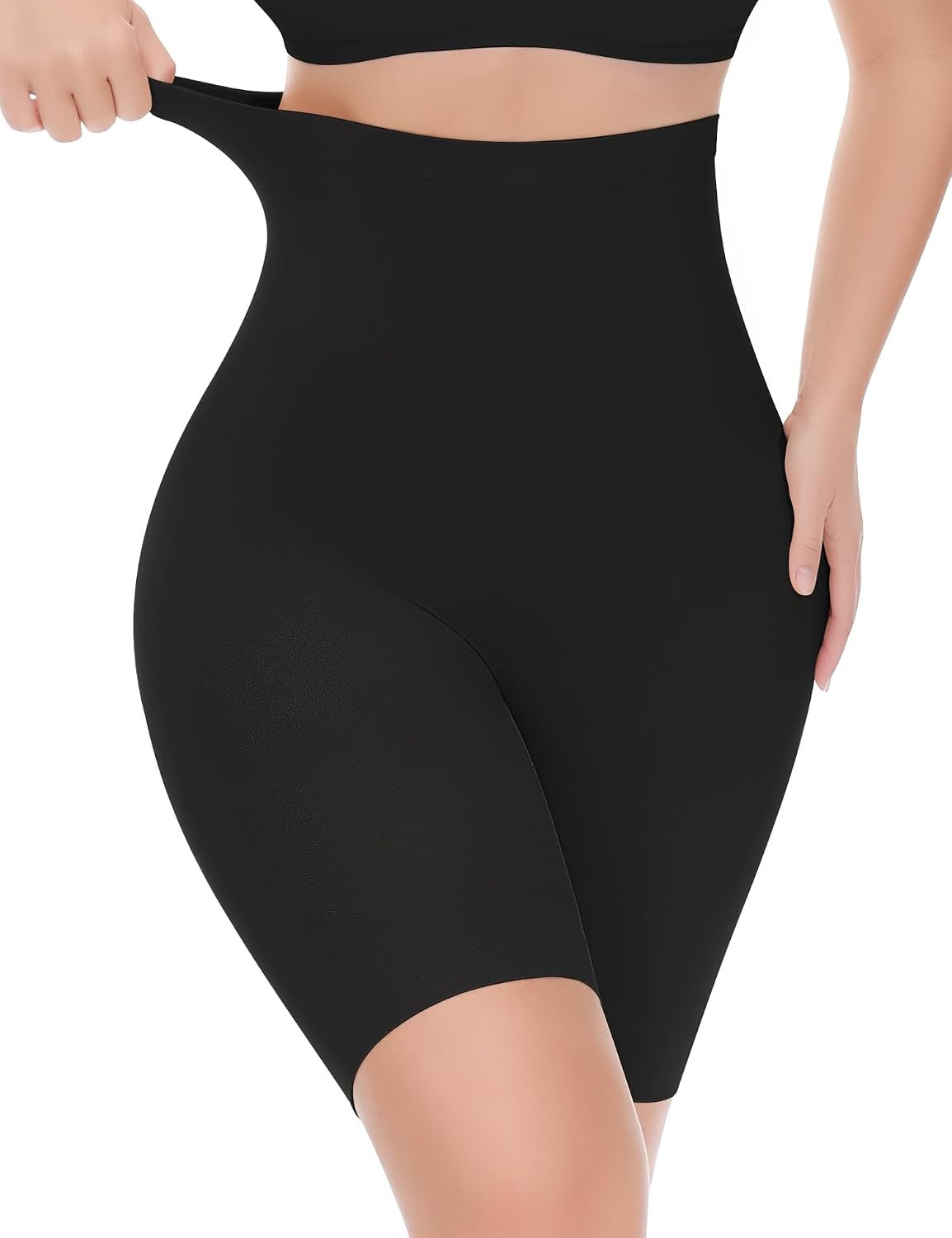 Yeblues Tummy Control Shapewear, High Waisted Shapewear Shorts for Women, Seamless Body Shaper Underwear Girdle Thigh Slimmer