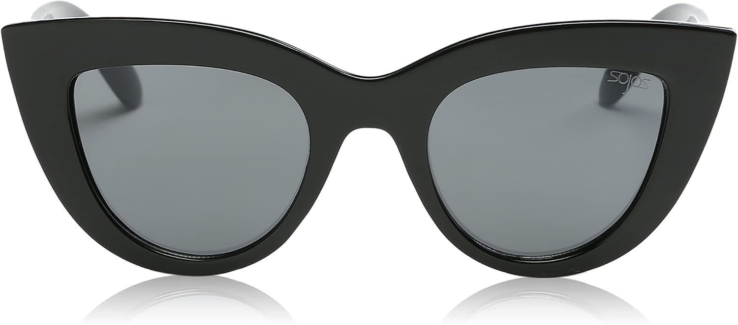 SOJOS Retro Small Vintage Cat Eye Sunglasses for Women Cute Fashion UV400 Sunnies SJ2939