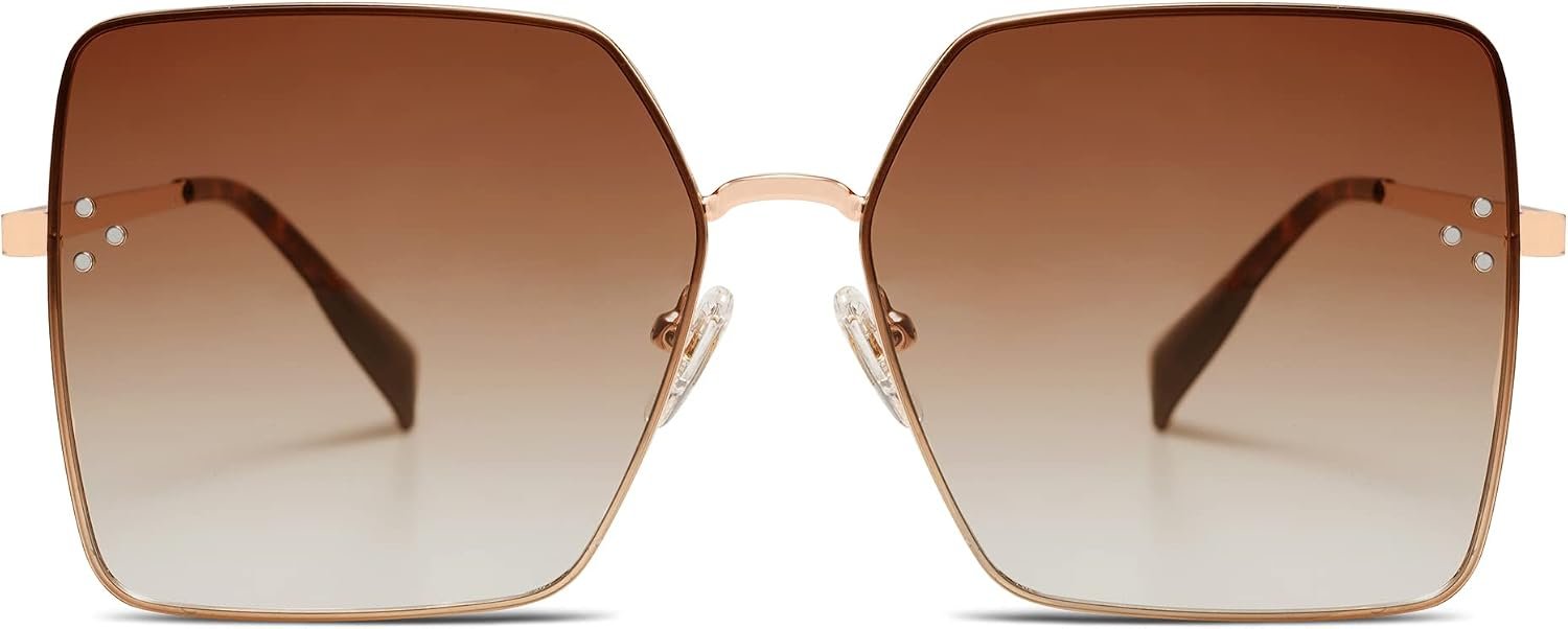 SOJOS Trendy Square Sunglasses Womens Big Oversized Designer Style UV Protection Sunnies Shades Lunettes de Soleil SJ1170