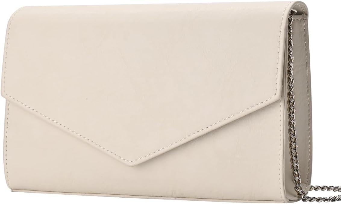GM LIKKIE Clutch Purse for Women, Evening Envelope Clutch Bag, Crossbody Foldover PU Leather Shoulder Handbag