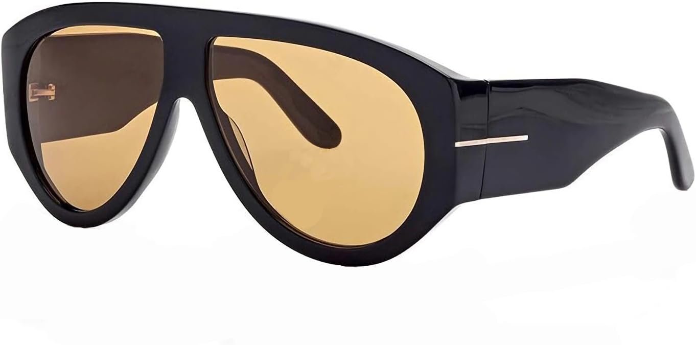 Trendy Retro Oversized Aviator Sunglasses for Women Men 70s Luxury Designer Thick Classic Sun Glasses