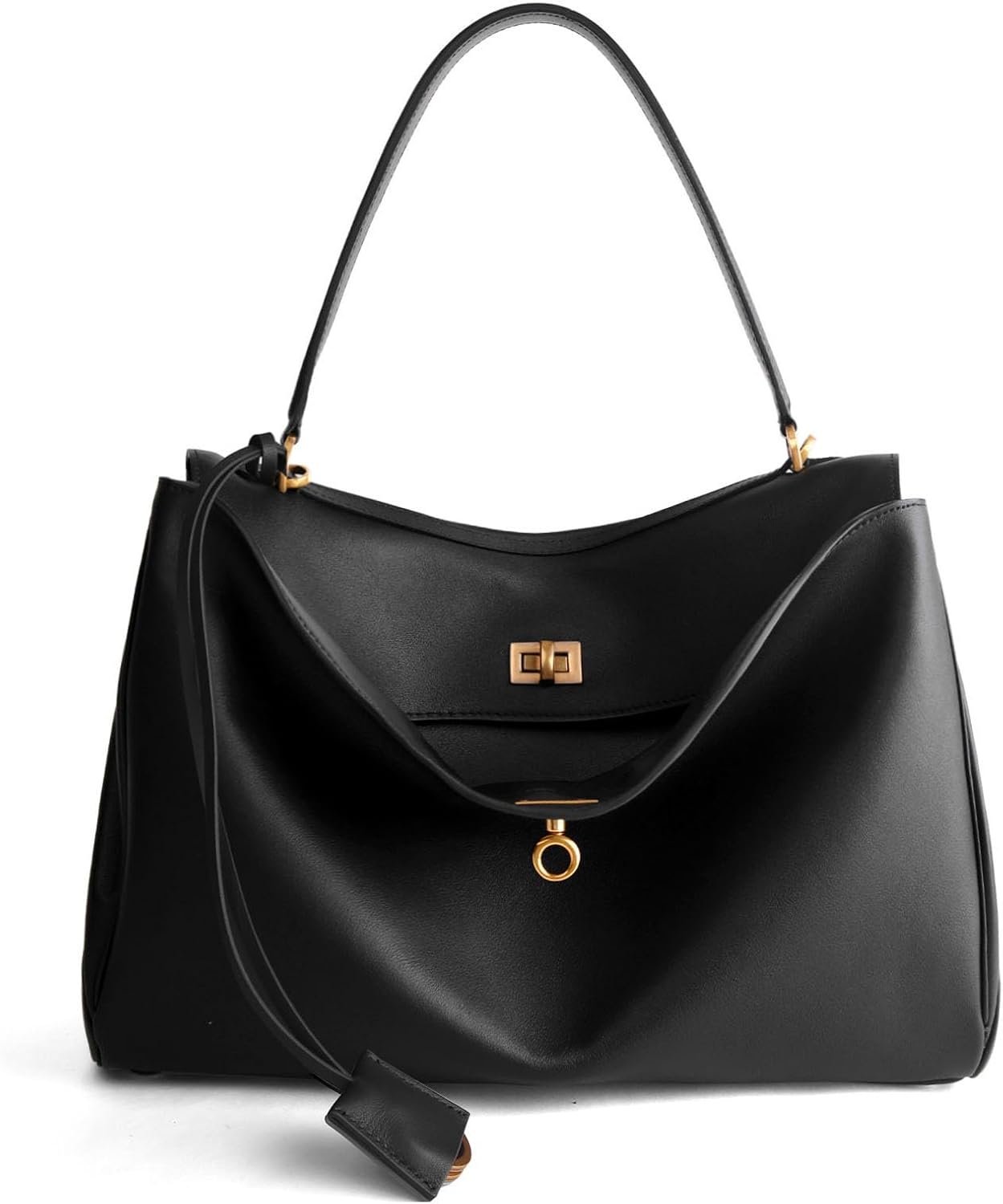 hedexe Genuine Leather Tote Bag for Women: Soft Cowhide Shoulder Handbags for Ladies – Satchel Purse for Travel Work(Large)