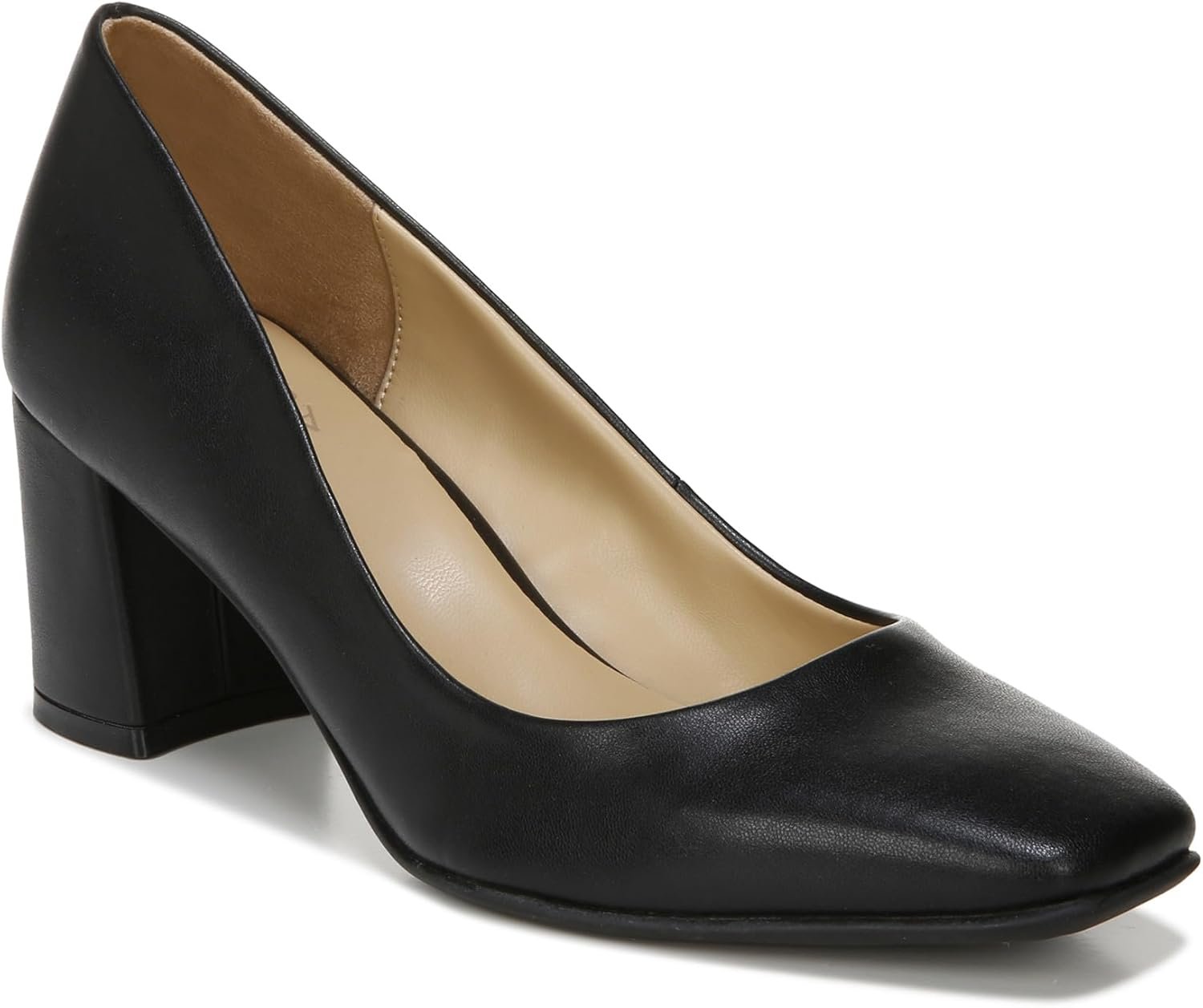 Naturalizer Women’s Warner Square Toe Block Heel Pump