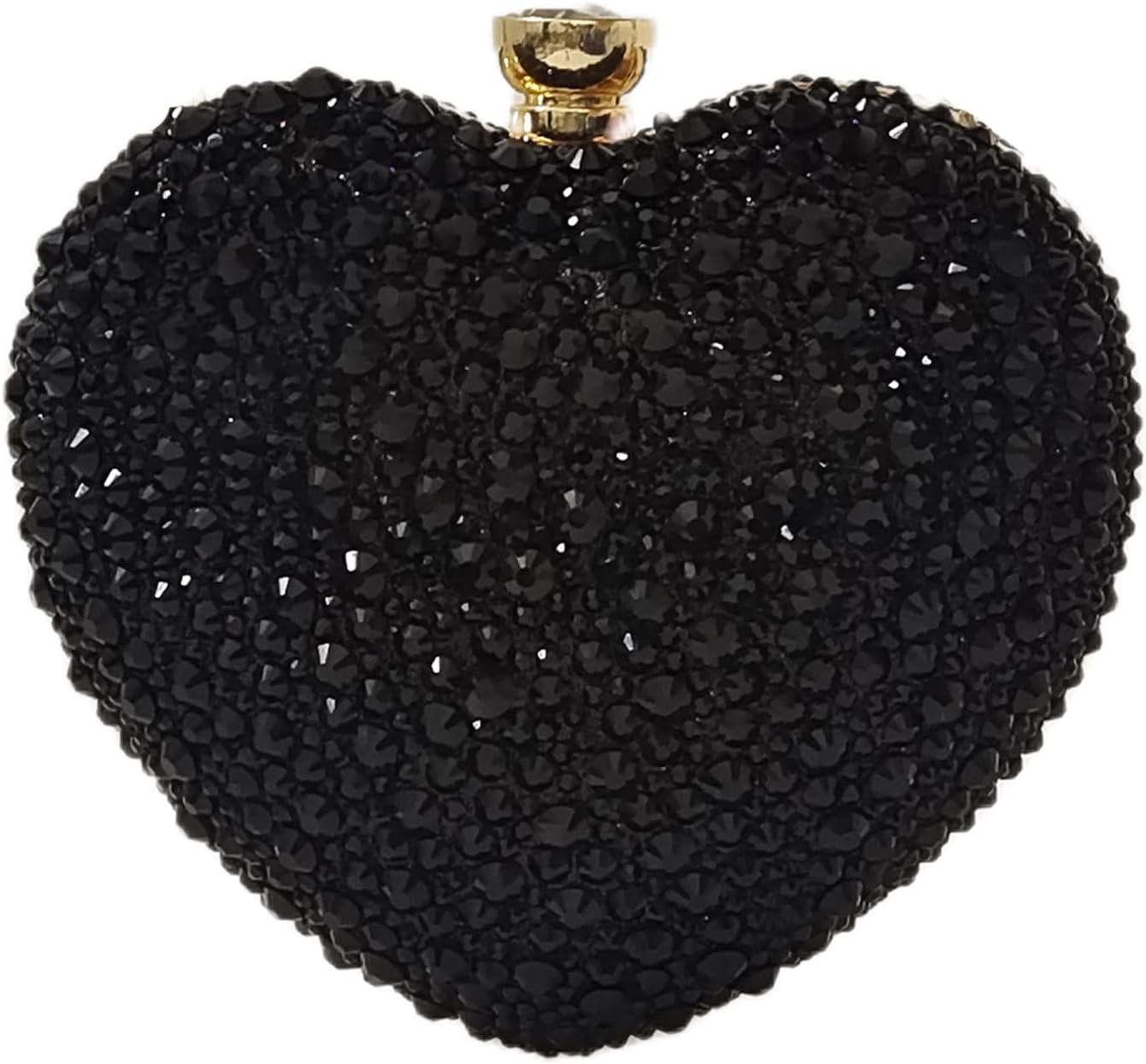 Cute Heart Shape Clutch Purse Mini Love Heart Rhinestone Wedding Handbag Party Women Purse