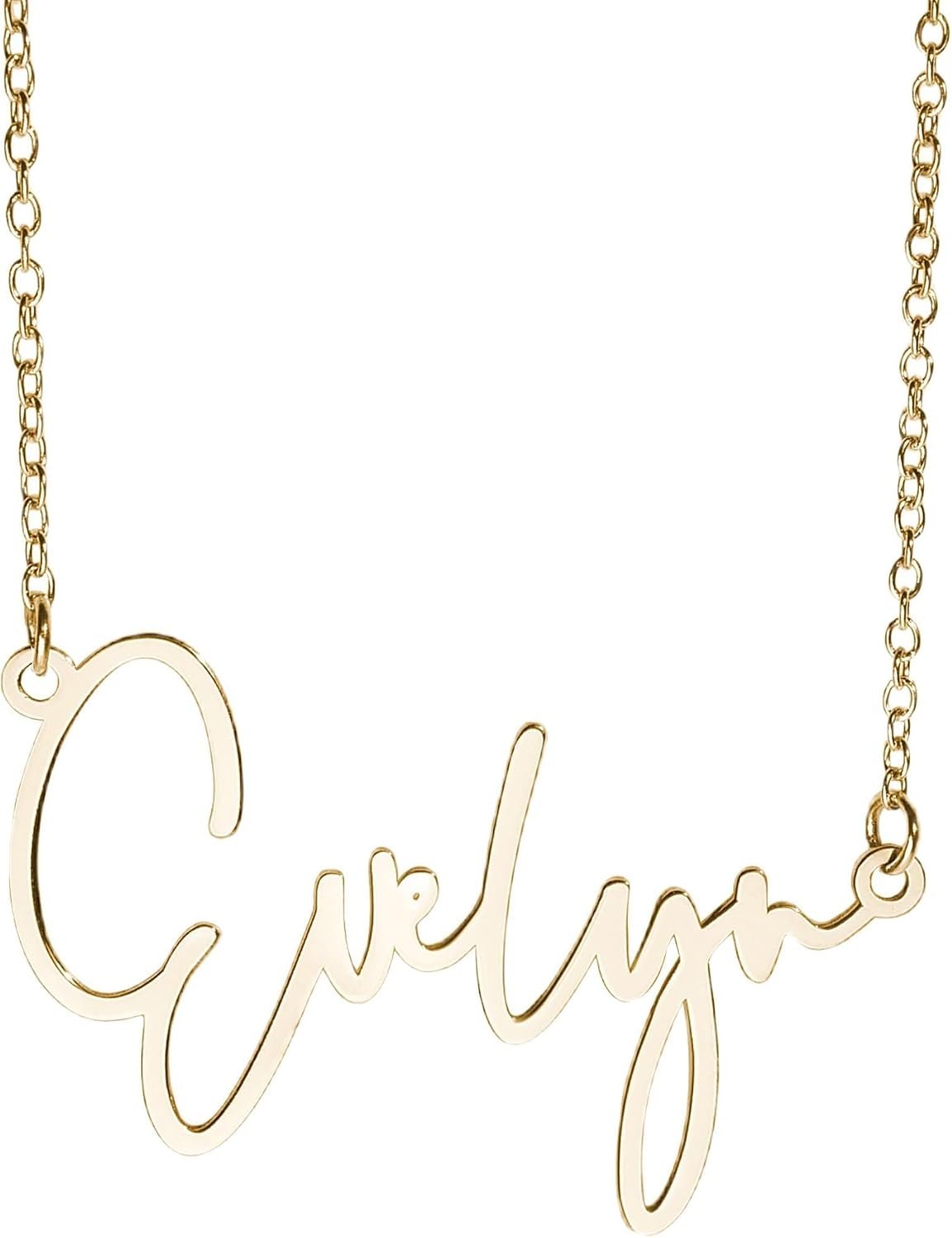 PicturesOnGold.com Custom Name Necklace For Women Personalized Name Necklace in Sterling Silver or Gold Necklace Personalized with any Name or Word