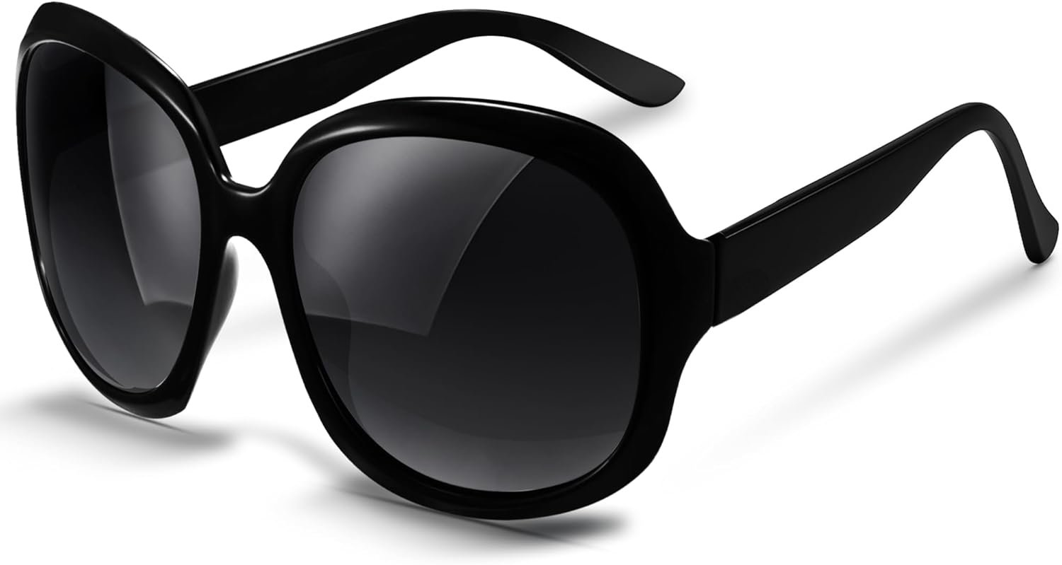 miyya Bug Eye Oversized Polarized Sunglasses Womens, Trendy Retro Sun Glasses for Women 2025, Oversized UV Protection Shades