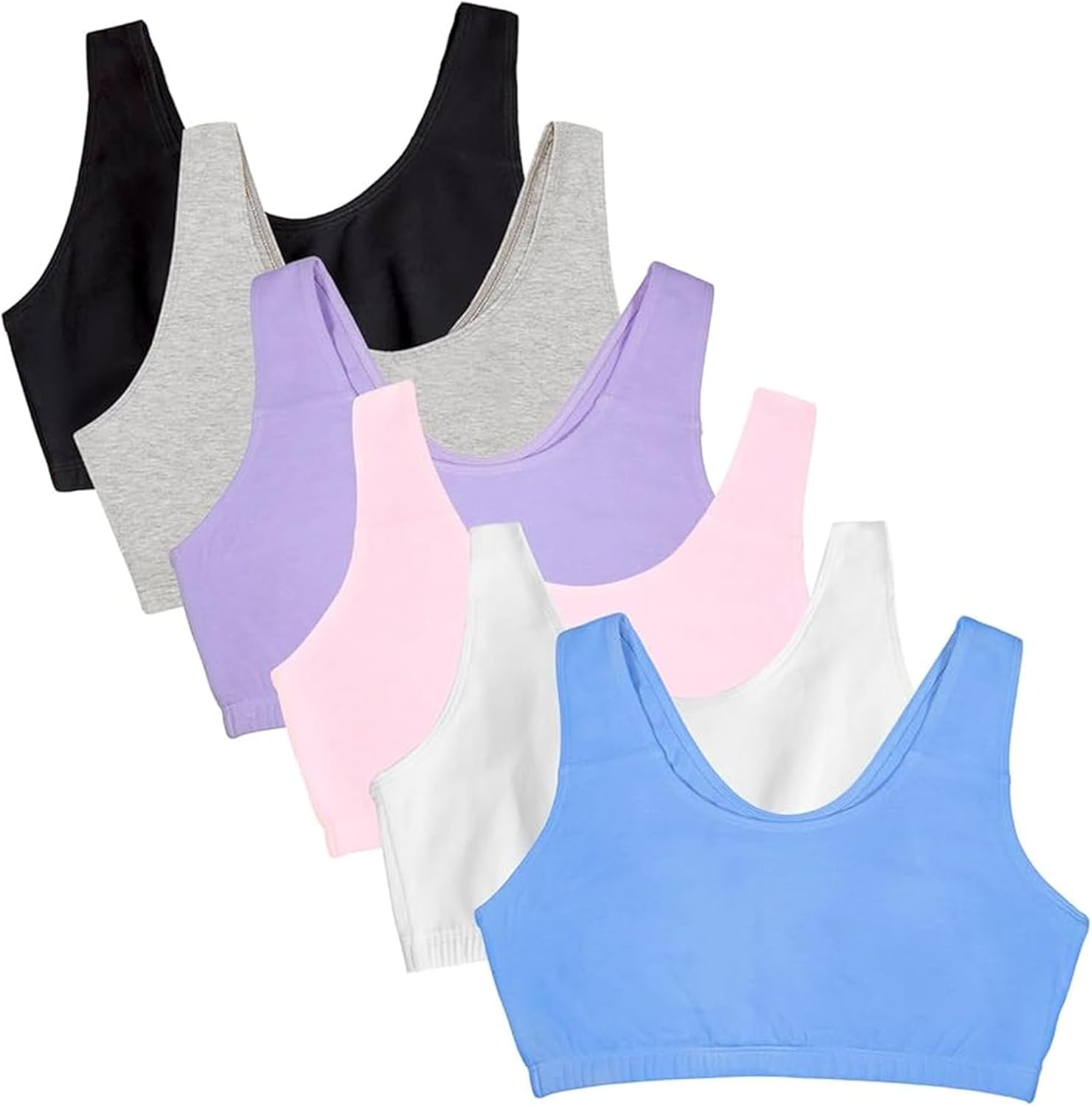 Fruit of the Loom Women’s Built Up Tank Style Sports Bra Value Pack