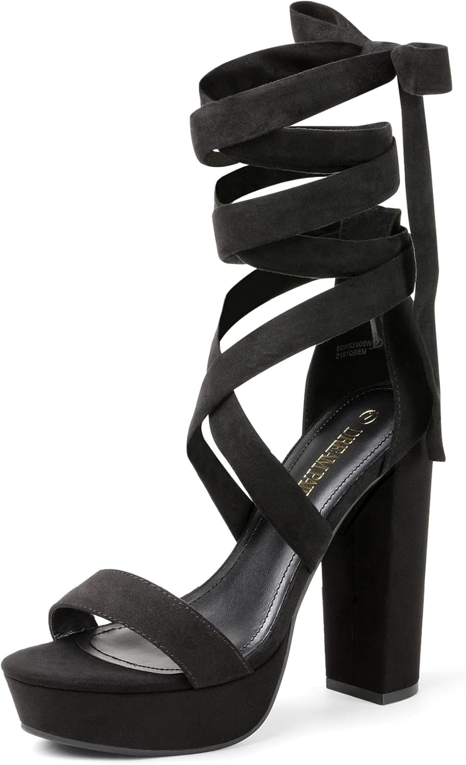 DREAM PAIRS High Heels Chunky Block Platform Heels for Women Strappy Gladiator Sexy Open Toe Heels Dressy Pumps Sandals