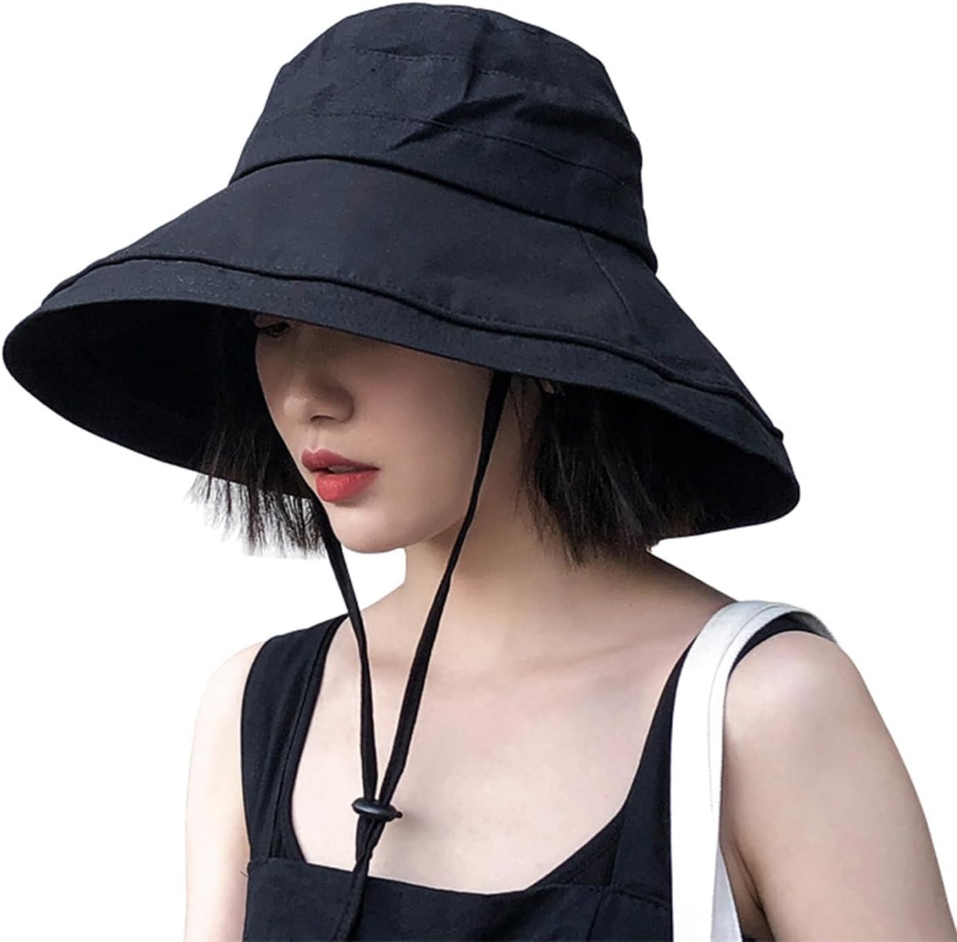 Wide Brim Bucket Hat – UPF50+ Protection Travel Beach Sun Hat with Semi-Rigid Adjustable Foldable Brim
