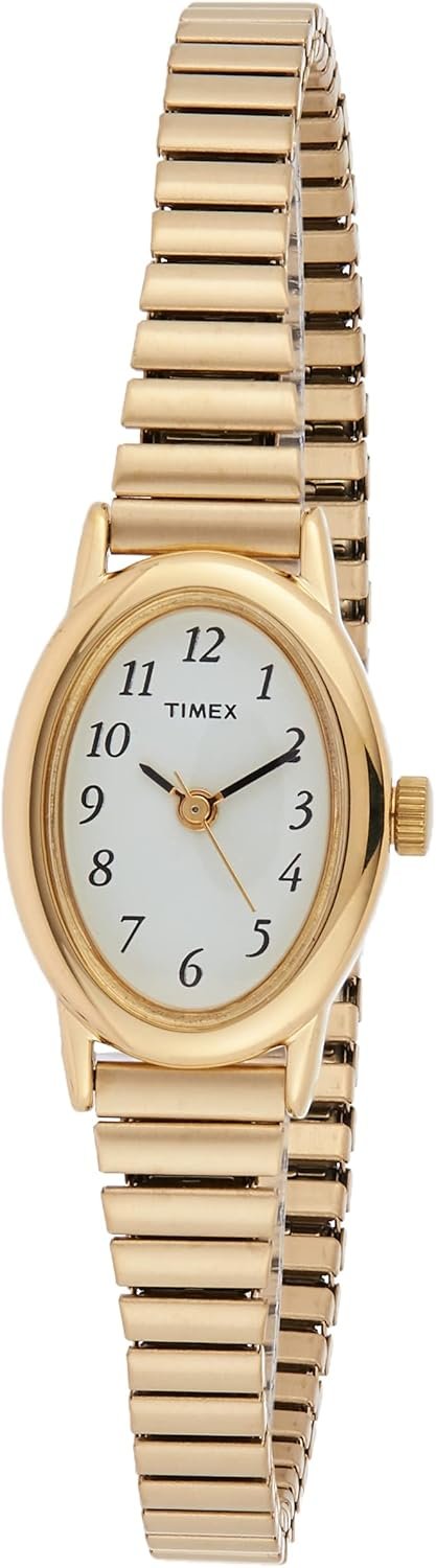 Timex Women’s Cavatina Watch – TPearl Dial Gold-Tone Case