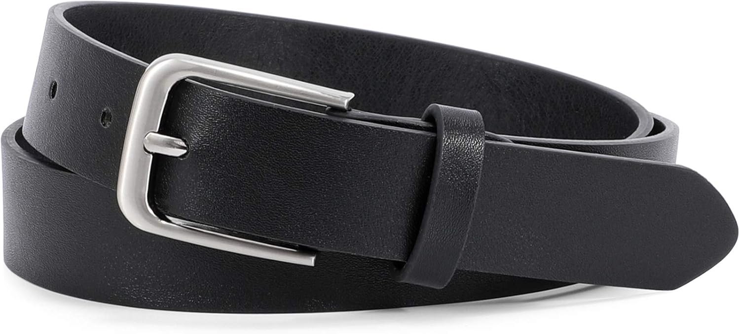 WHIPPY Women Casual Leather Belt for Jeans Pants, Fashion Ladies Waist Dress Belt