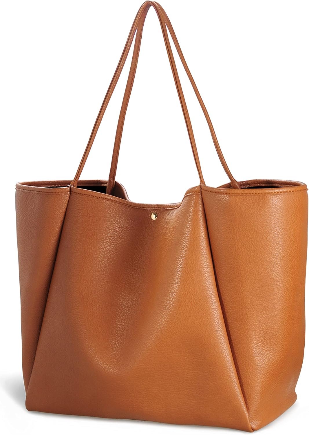 Oversize Pu Leather Tote Women Weekender Bag Shopper Handbag Travel Purse