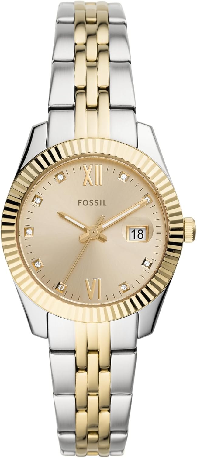 Fossil Women’s Watch, Scarlette Quartz Stainless Steel Three-Hand Watch for Women