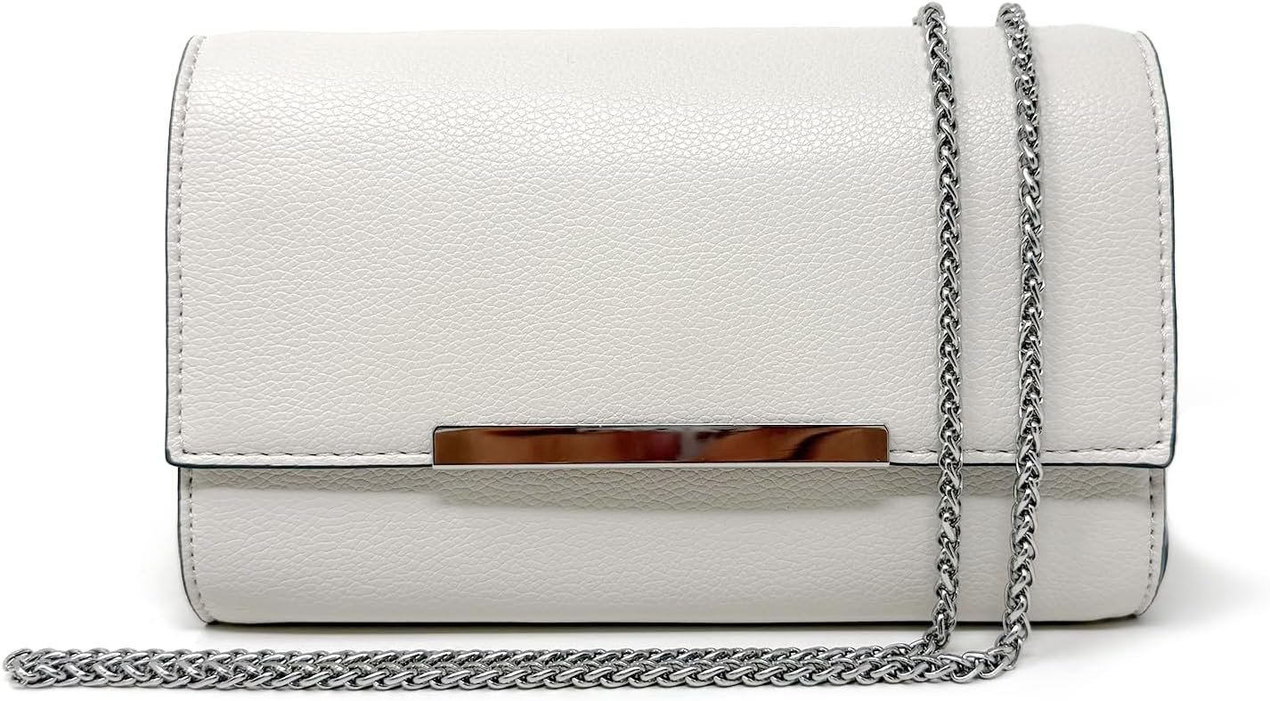 AFKOMST Clutch Purses for Women Small Convertible Wristlet and Evening Bag | Vegan Leather, Fits 6.7-inch Phone/Passport, Versatile for Formal Events/Prom/Wedding/Cocktail/Night Out/Daily Use