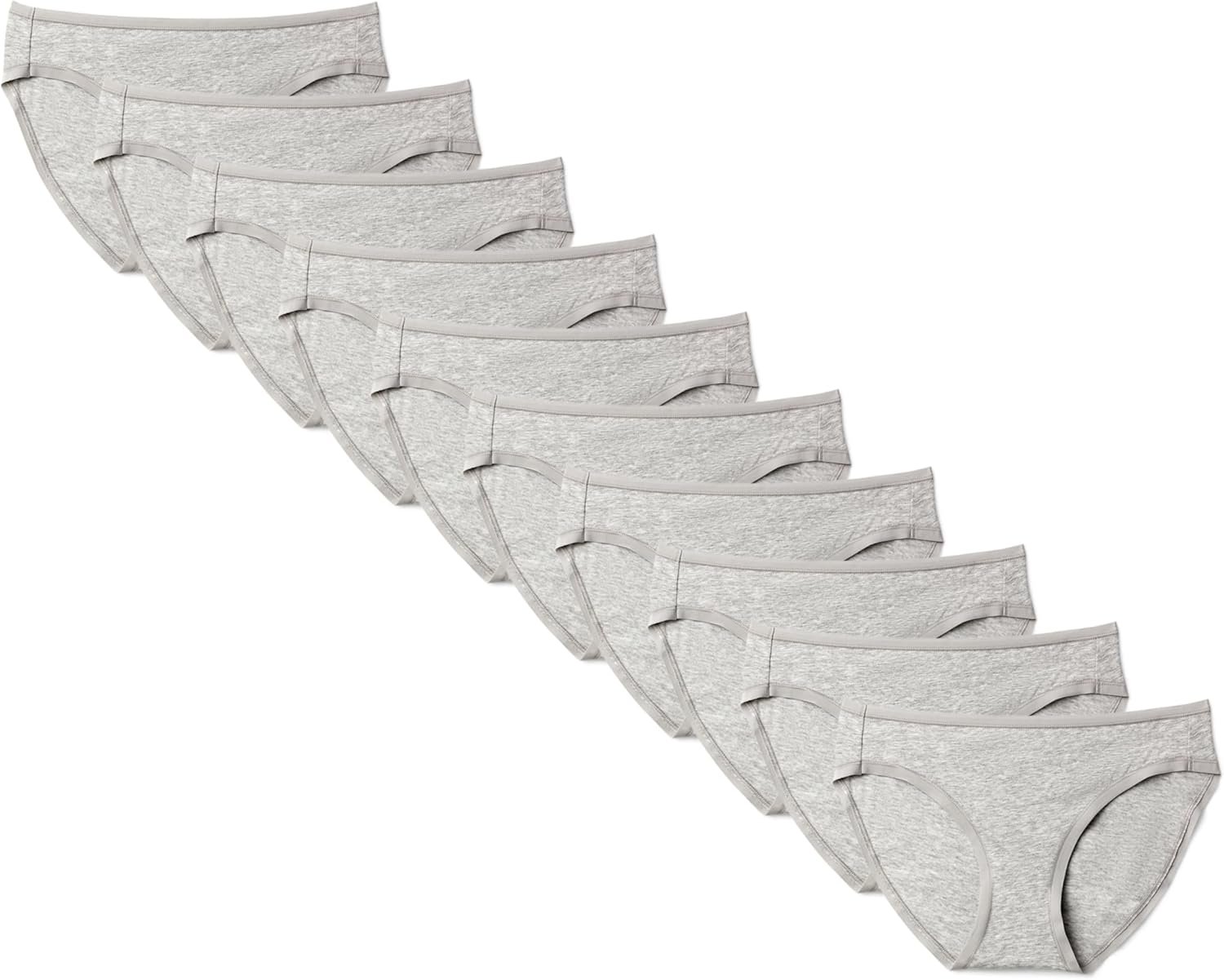 Amazon Essentials Women’s Breathable Cotton Bikini Brief Underwear with Full Coverage, Multipacks