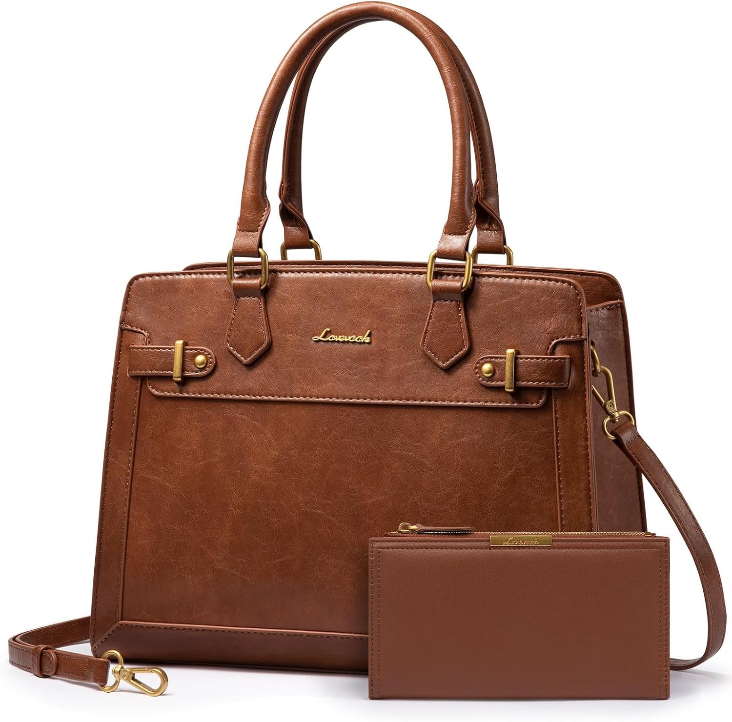 LOVEVOOK Purses and Handbags for Women, Tote Shoulder Bag Satchel Purse and PU Leather Top Handle for ladies