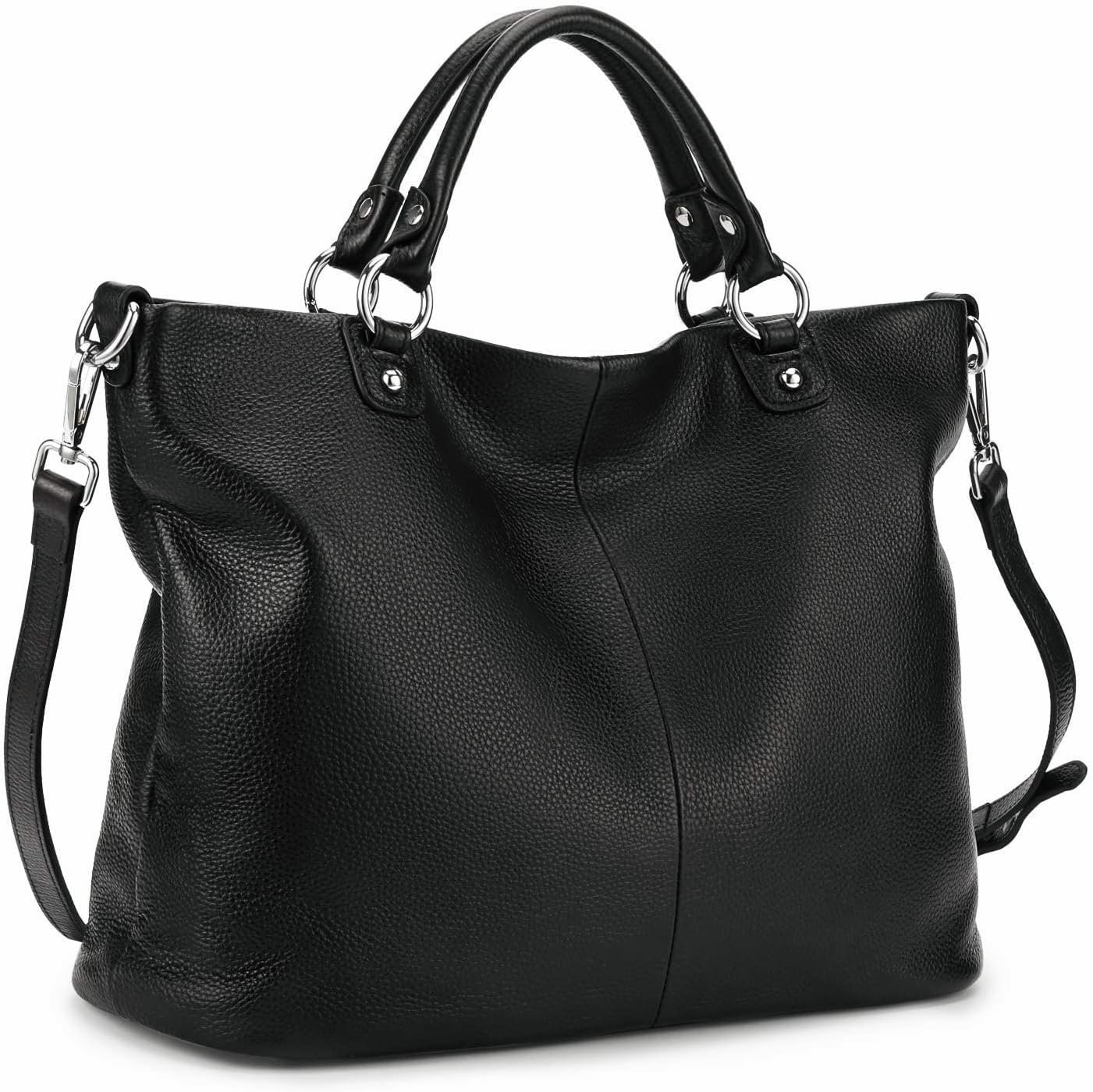 Kattee Women’s Soft Leather Tote Bag, Top Satchel Purses and Handbags