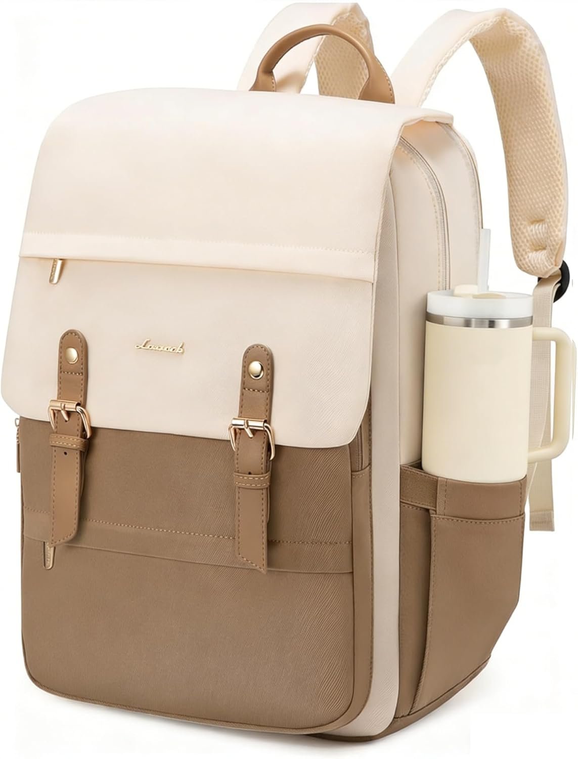 LOVEVOOK Laptop Backpack for Women, 15.6 Inch Vintage Travel Backpack Purse – Airline Approved Large Computer Bag, Lightweight for Nurse Teacher