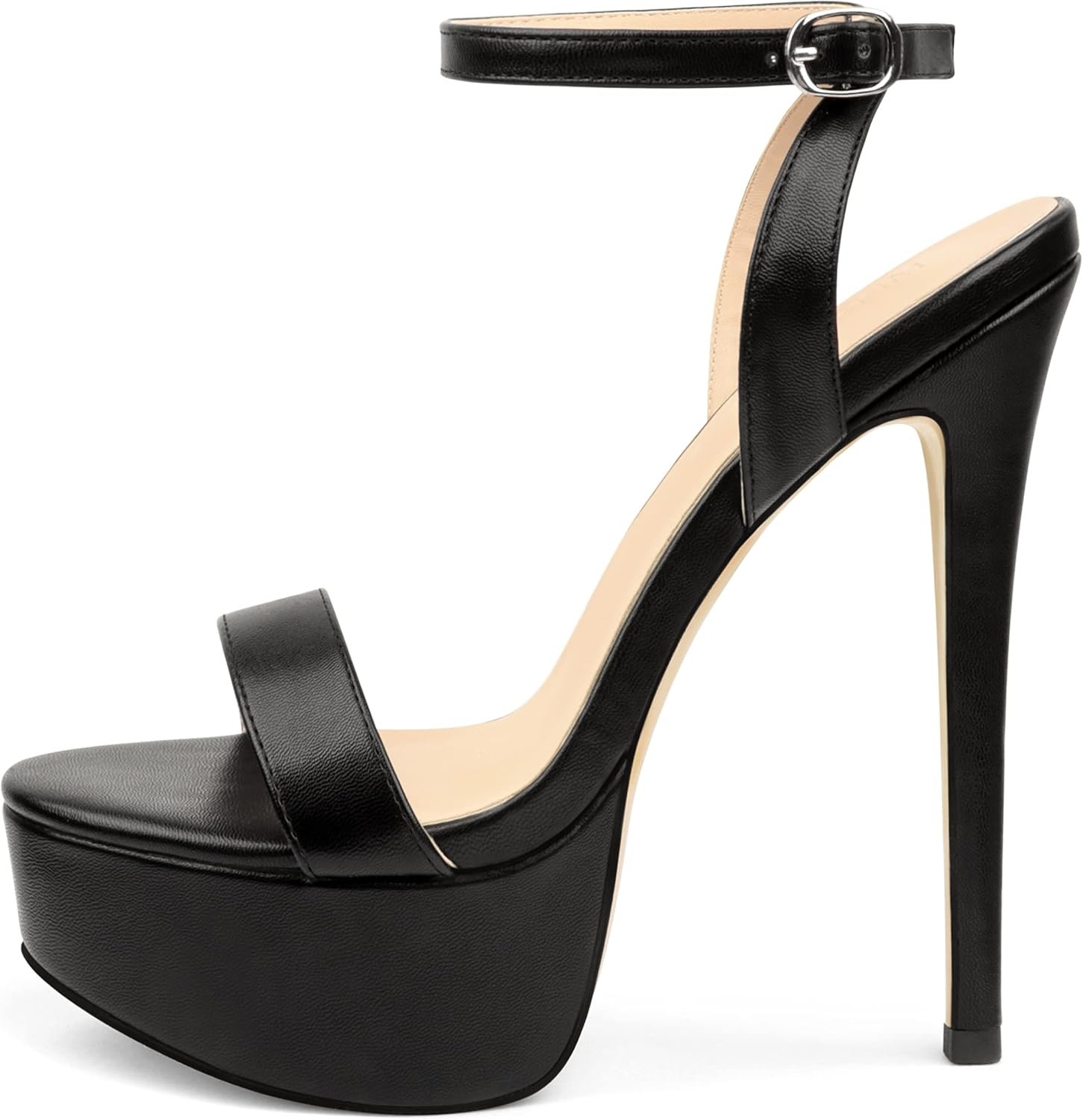 MERUMOTE Women’s Platform Heels Sky High Heel Sandals Party Bridal Evening Shoes