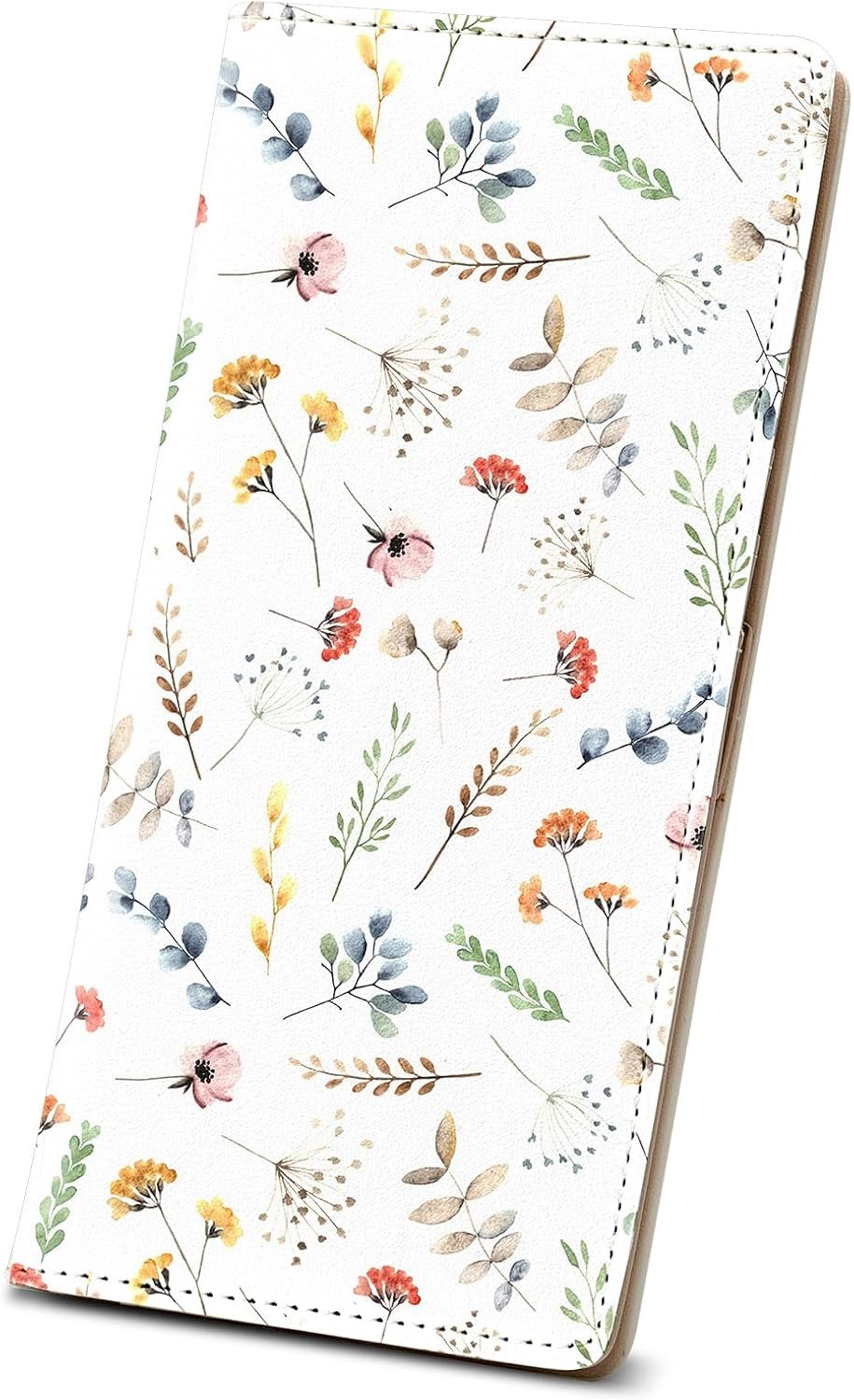 Anikathy Womens Wallet, Rfid Wallets for Women,Slim Thin Credit Card Holder Organizer Purse,PU Leather Cute Long Bifold Clutch Cash Wallet with Zipper Coin Pocket,Ladies Gift,White Floral Print X