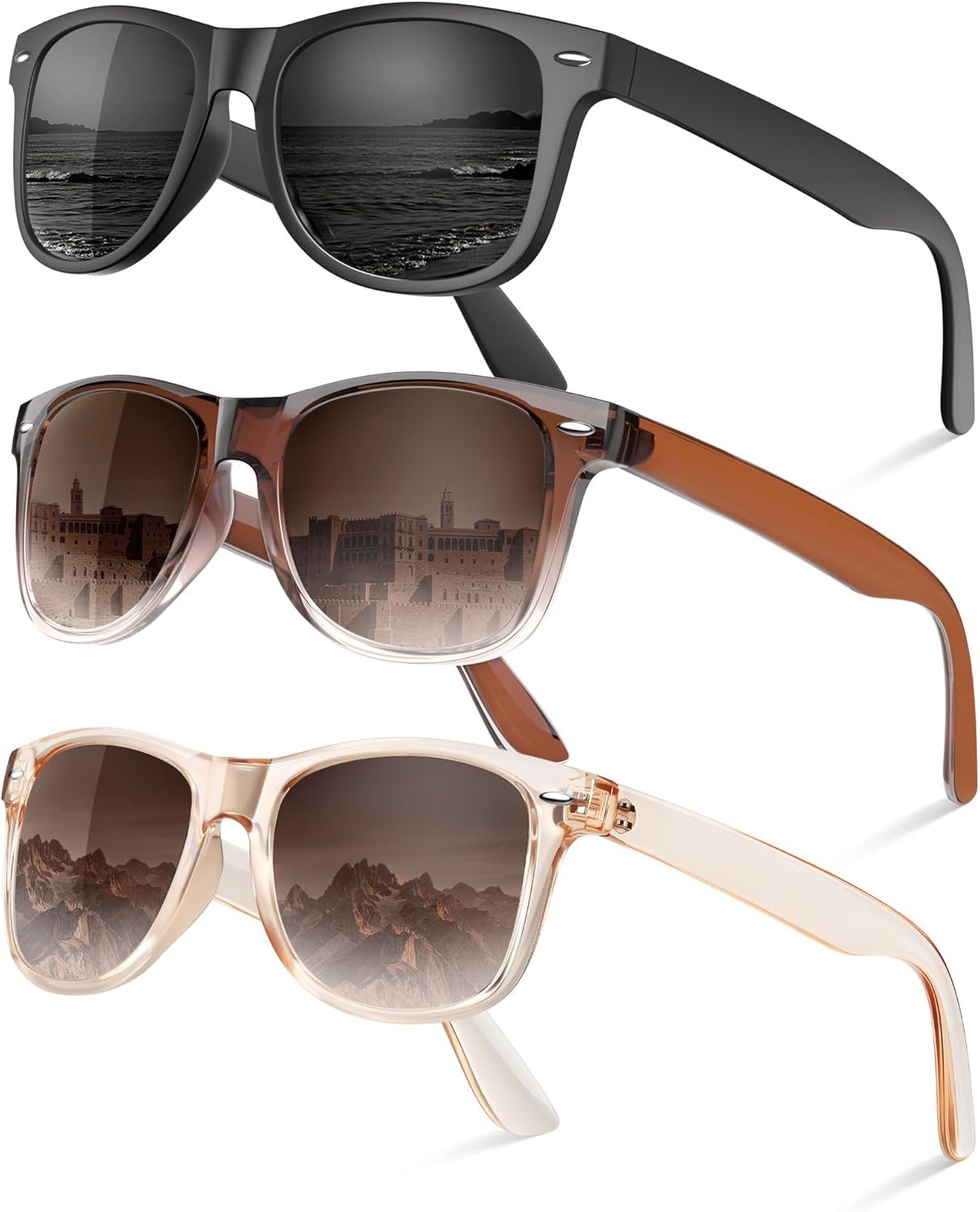 Polarized Sunglasses for Women Men – Trendy Classic Retro Sun Glasses Womens UV Protection for Driving
