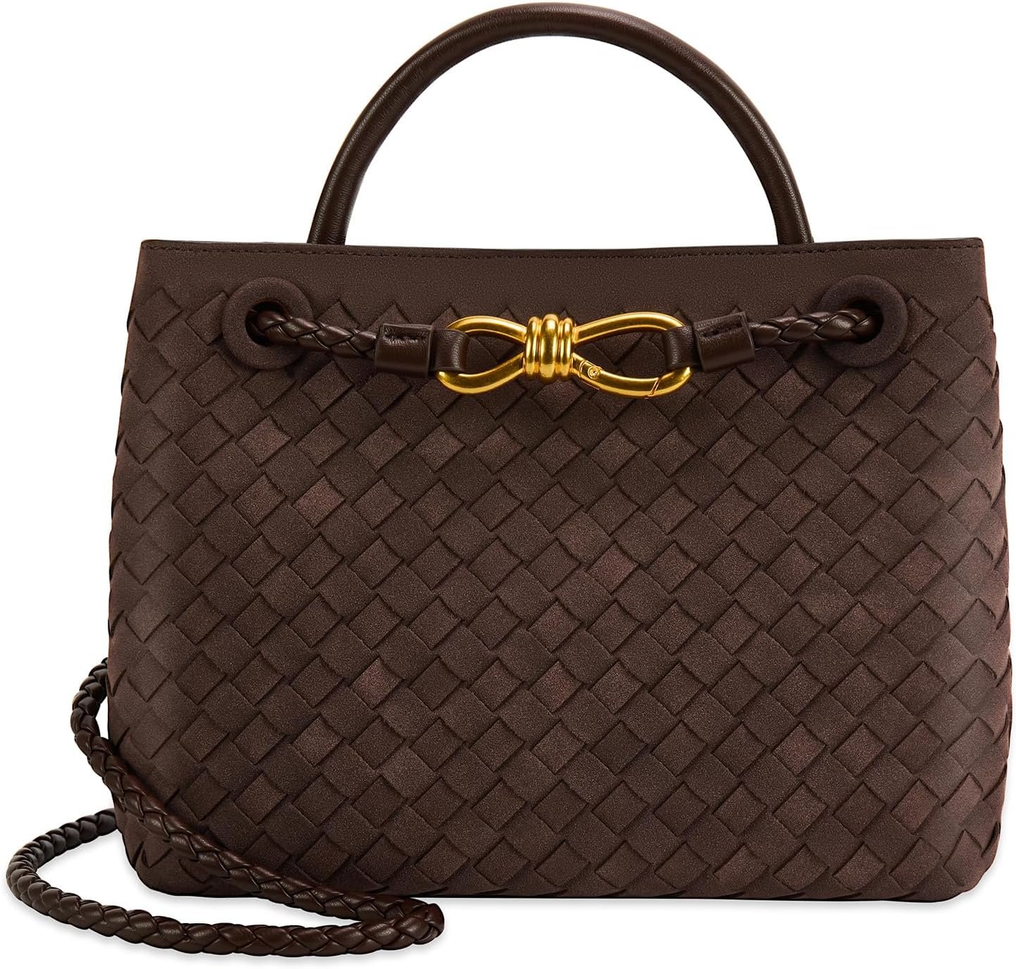 Woven Tote Bag for Women Leather Shoulder Handbag Designer Top Handle Purses