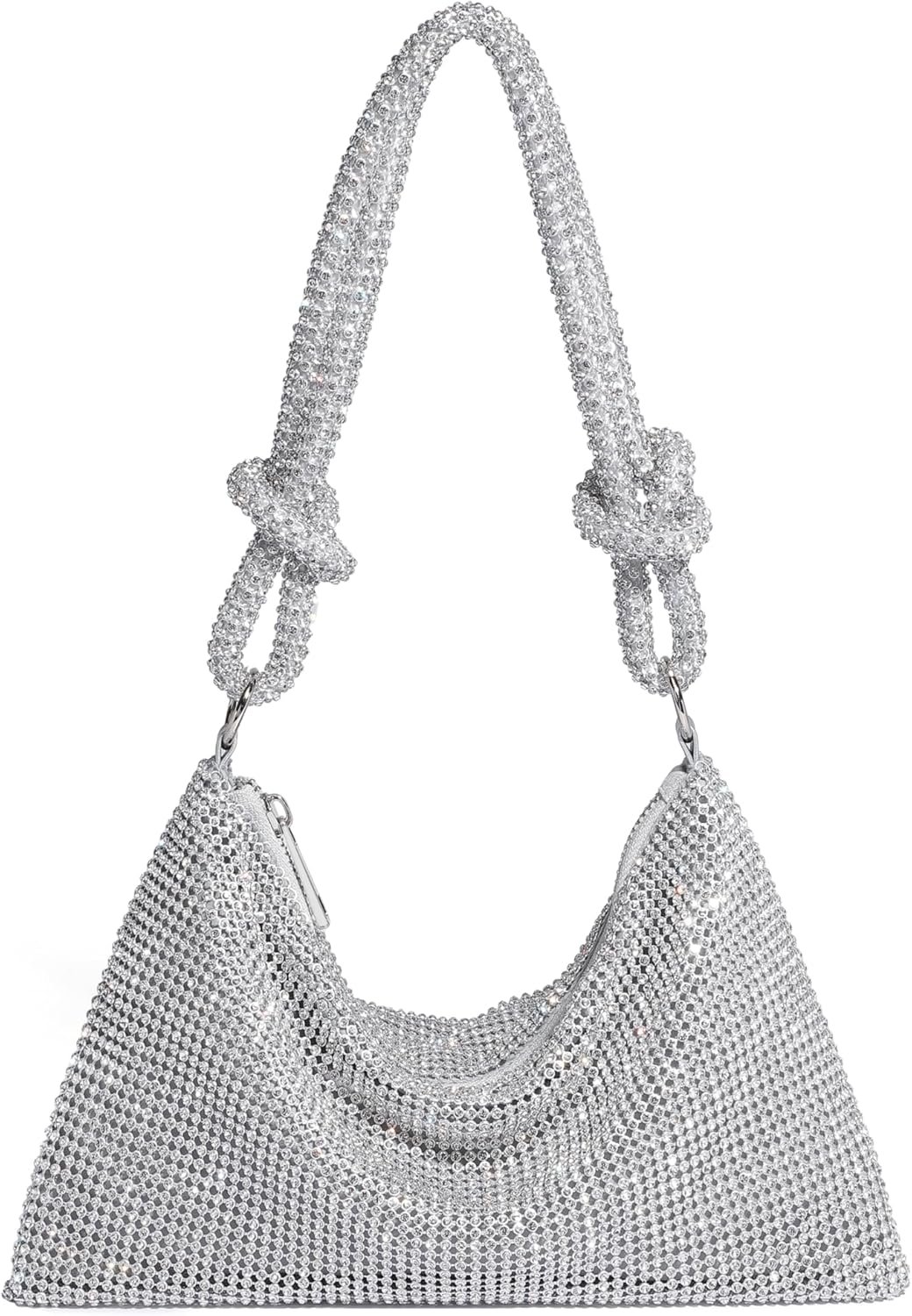 YUWITA Sparkly Rhinestone Purse Evening Bag, Clutch Purses for Women Going Out Dressy Small Handbag