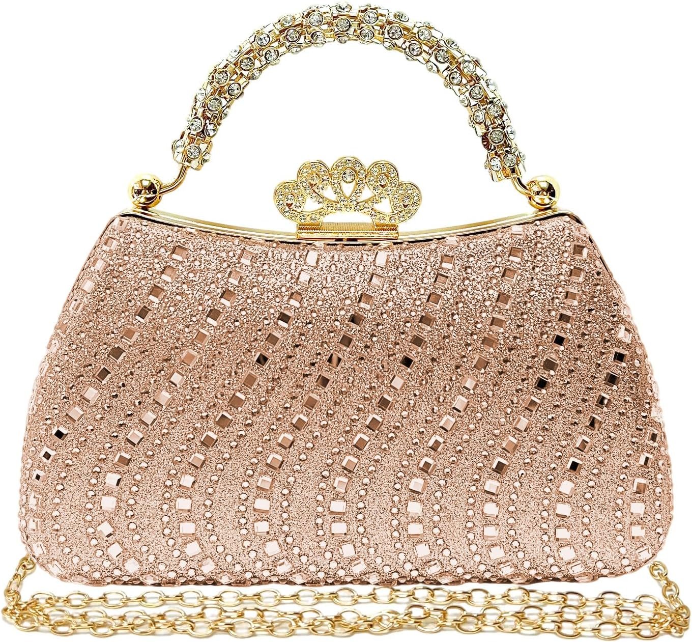 Clutch Purses for Women Rhinestone Formal Evening Bag Sparkly Diamond Handbag for Cocktail Prom Party Wedding