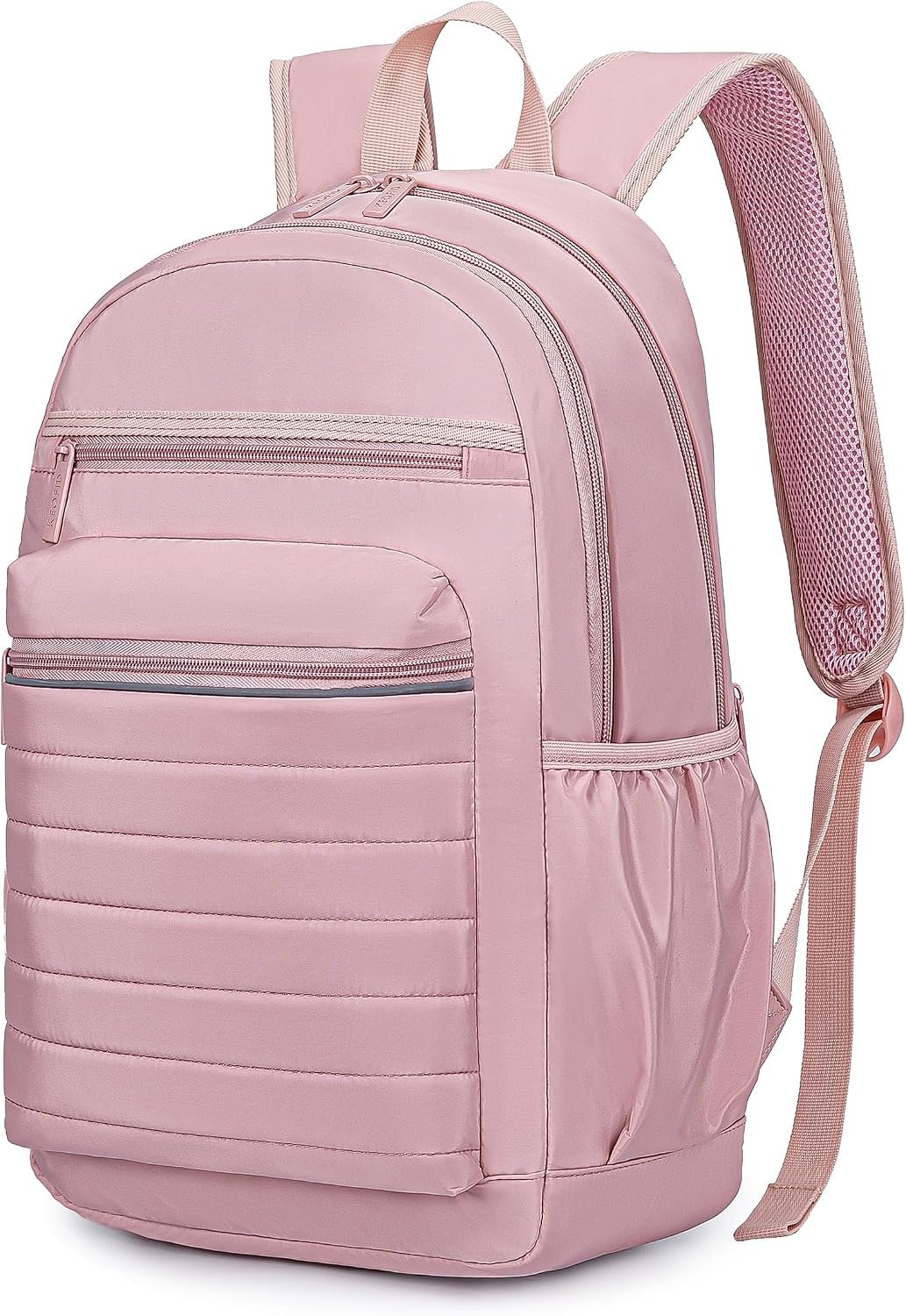 KEOFID Travel Backpack for Women, Womens Work Backpacks, Backpack Purse, Back pack for College Girls, Carry-On Travel Backpacks,Pink Bookbag (Light Pink)
