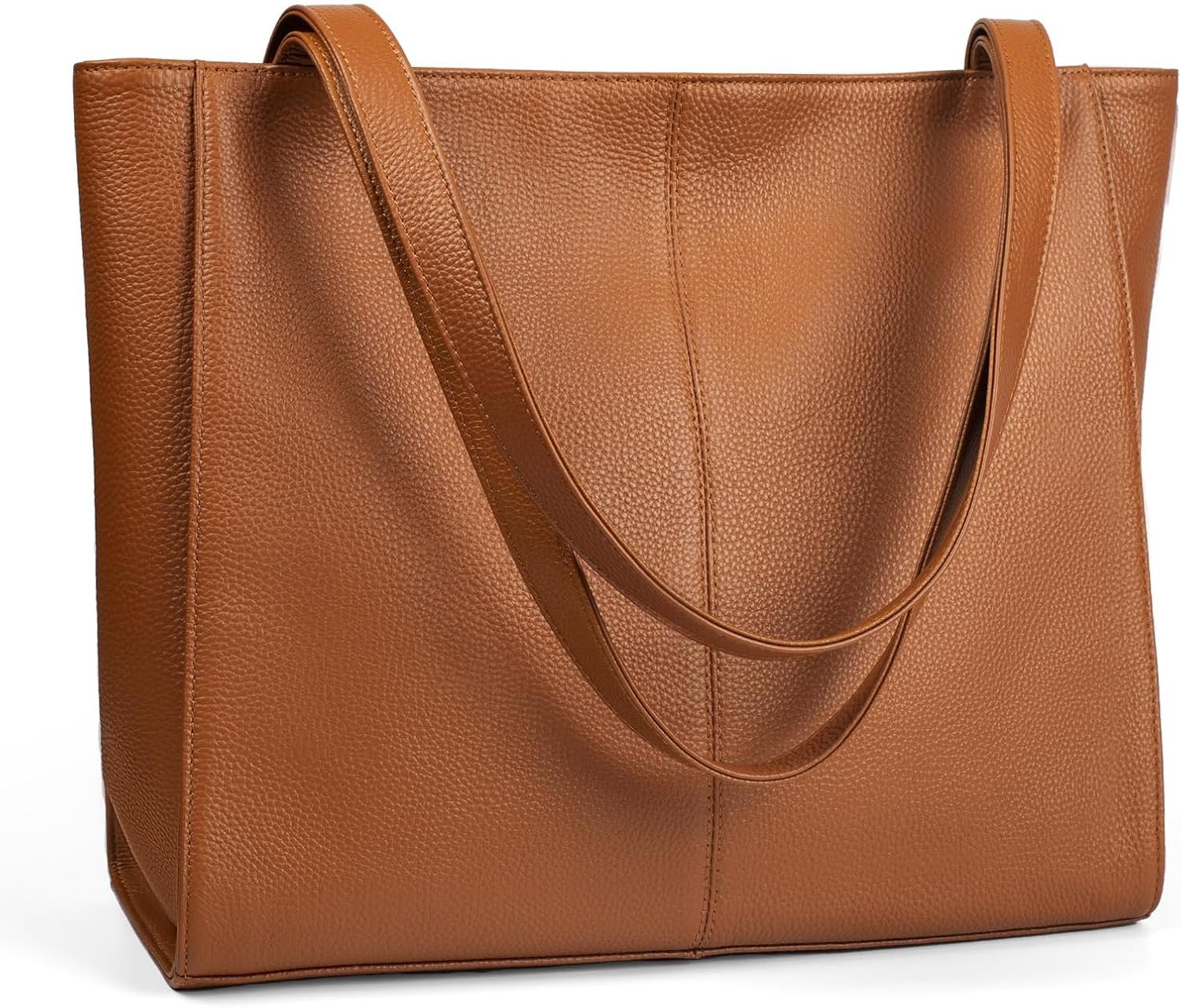 befen Genuine Leather Tote Bag for Women Work, Women’s Leather Shoulder Bags Purses Satchel Handbags with Laptop Compartment
