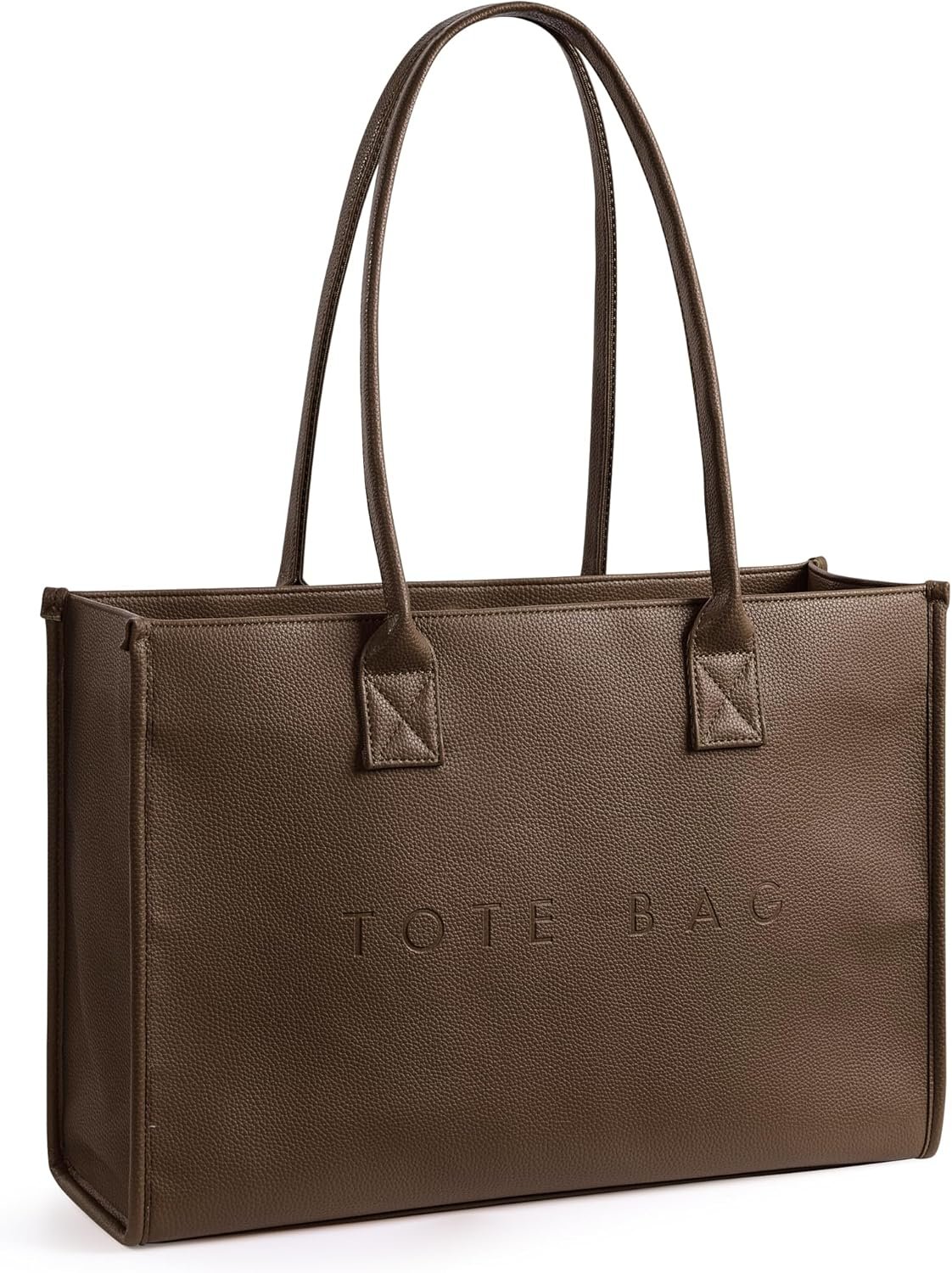 KALIDI Oversize Pu Leather Tote Bag Women Weekender Bag Shopper Handbags Purses with Top Handle