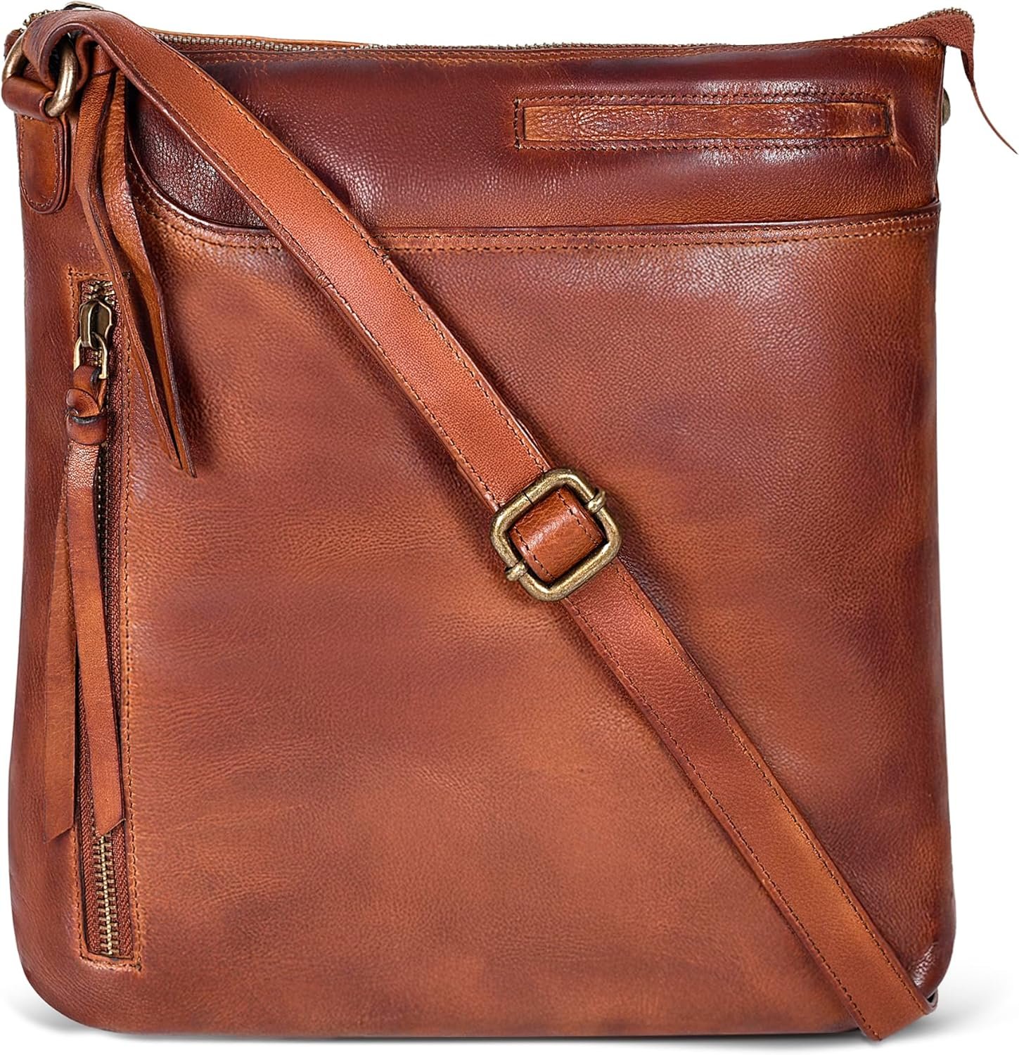 Leather Crossbody Bags for Women – Ladies Sling Handbags – Medium Cross body Purses Handbags – Purses For Women