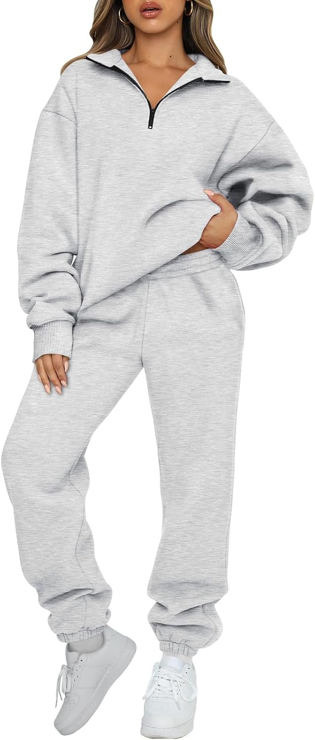 AUTOMET Women’s Sweatsuits 2 Piece Outfits Casual Airport and Travel Lounge Sets