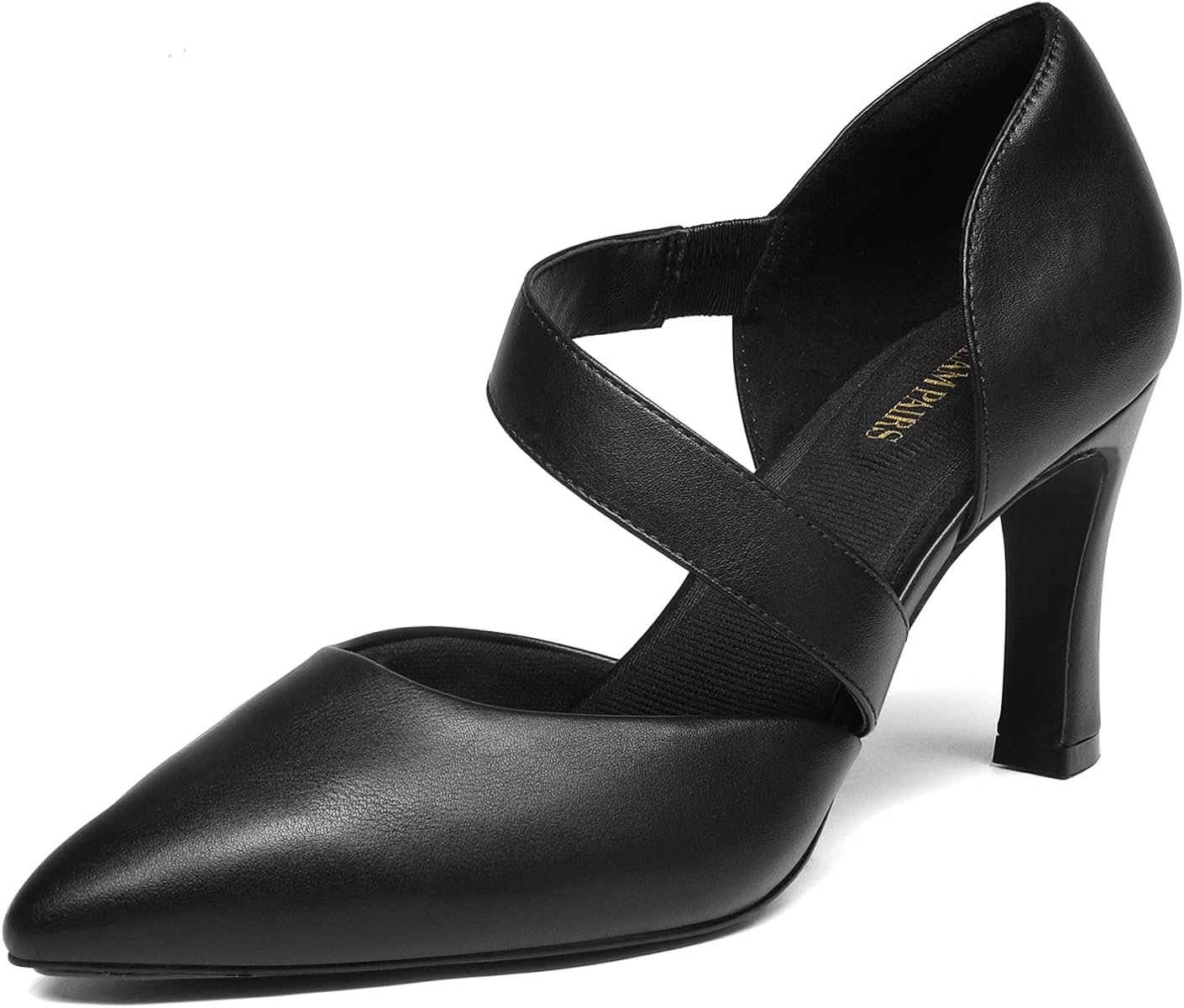 DREAM PAIRS Women’s High Heels Pumps Dress Closed Pointed Toe Comfortable D’Orsay Pumps Shoes for Work Office Wedding Dancing Charmane