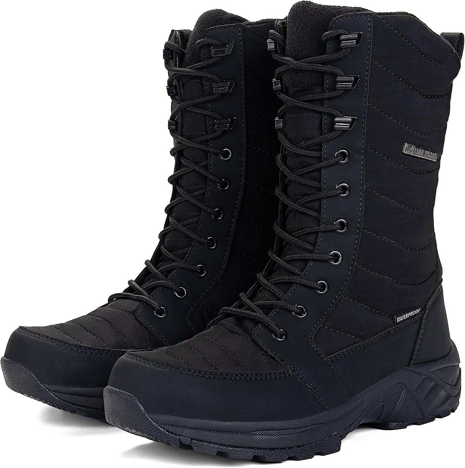 FW FRAN WILLOR Women’s Waterproof Winter Snow Boots Warm Comfortable with Side Zipper – 2025 Fashion Lightweight Hiking boots for Cold Weather Insulated Mid Calf Military Booties