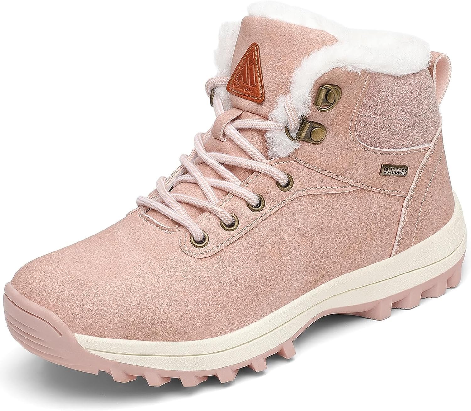 Mishansha Snow Boots for Women – Waterproof Winter Hiking Boots with Warm Fur Lining, Anti-Slip Sole, Insulated Outdoor Cold Weather Booties
